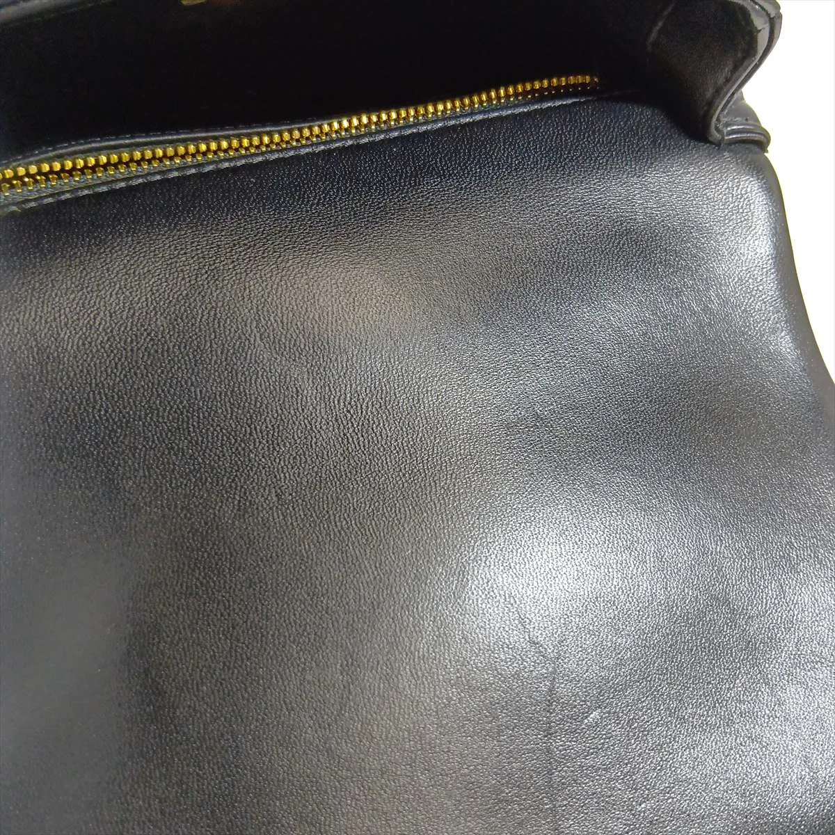 [Individually packaged] Chanel Matelassé Lambskin 2-Way Handbag, Top Handle, Black, Gold Hardware, XU9AJGH7, Random Plate — view 12