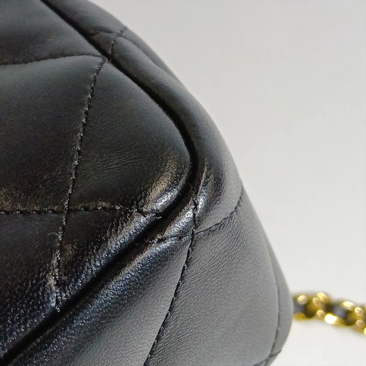 [Individually packaged] Chanel Matelassé Lambskin 2-Way Handbag, Top Handle, Black, Gold Hardware, XU9AJGH7, Random Plate — view 14