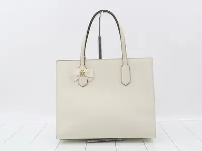 Japan Exclusive 440055 GG Ribbon Leather Tote Bag