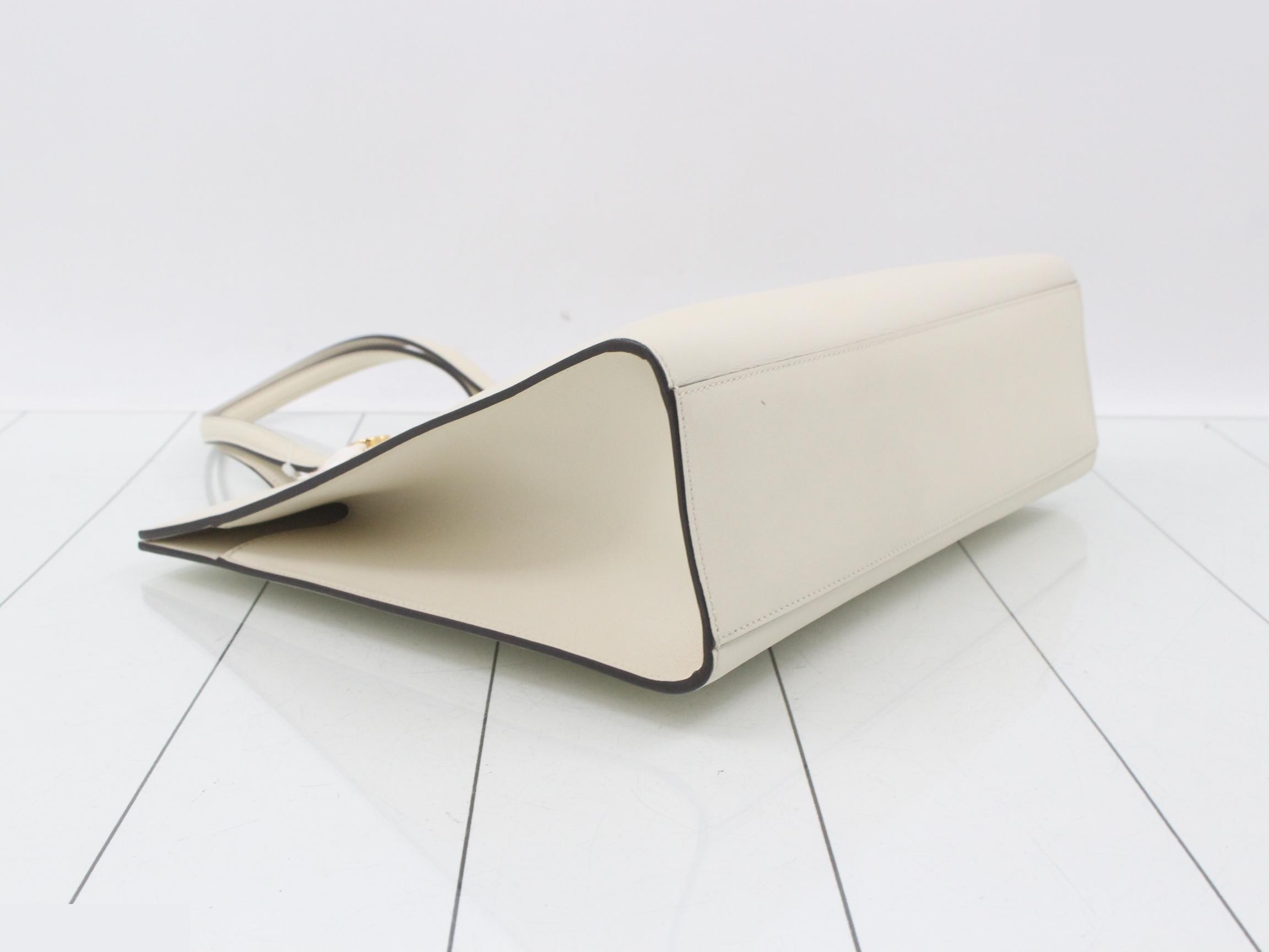 Japan Exclusive 440055 GG Ribbon Leather Tote Bag — view 5