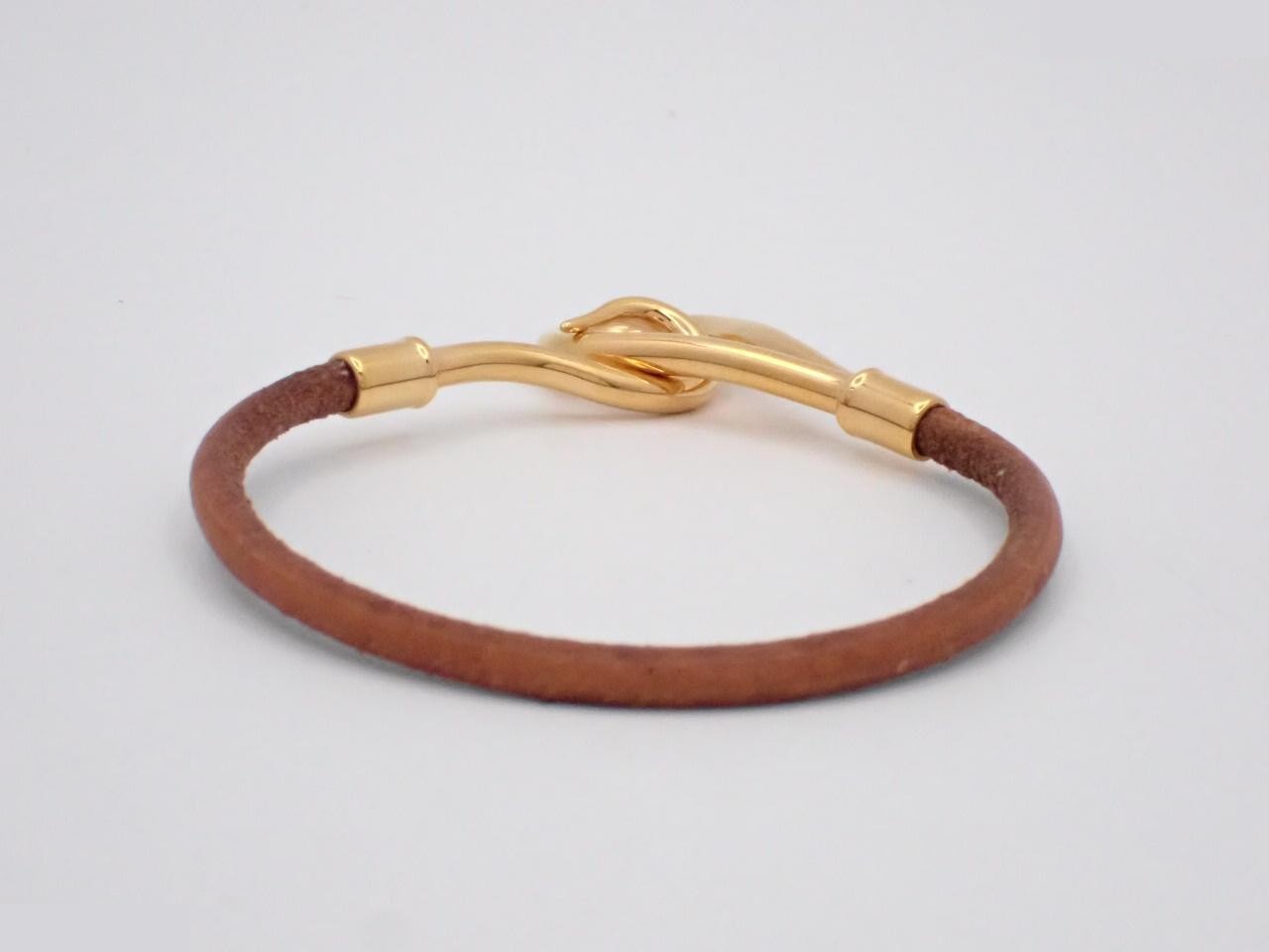 Leather Jumbo Bracelet, Wrist Circumference Approx. 18cm — view 2