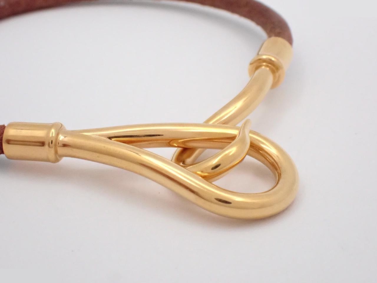 Leather Jumbo Bracelet, Wrist Circumference Approx. 18cm — view 3