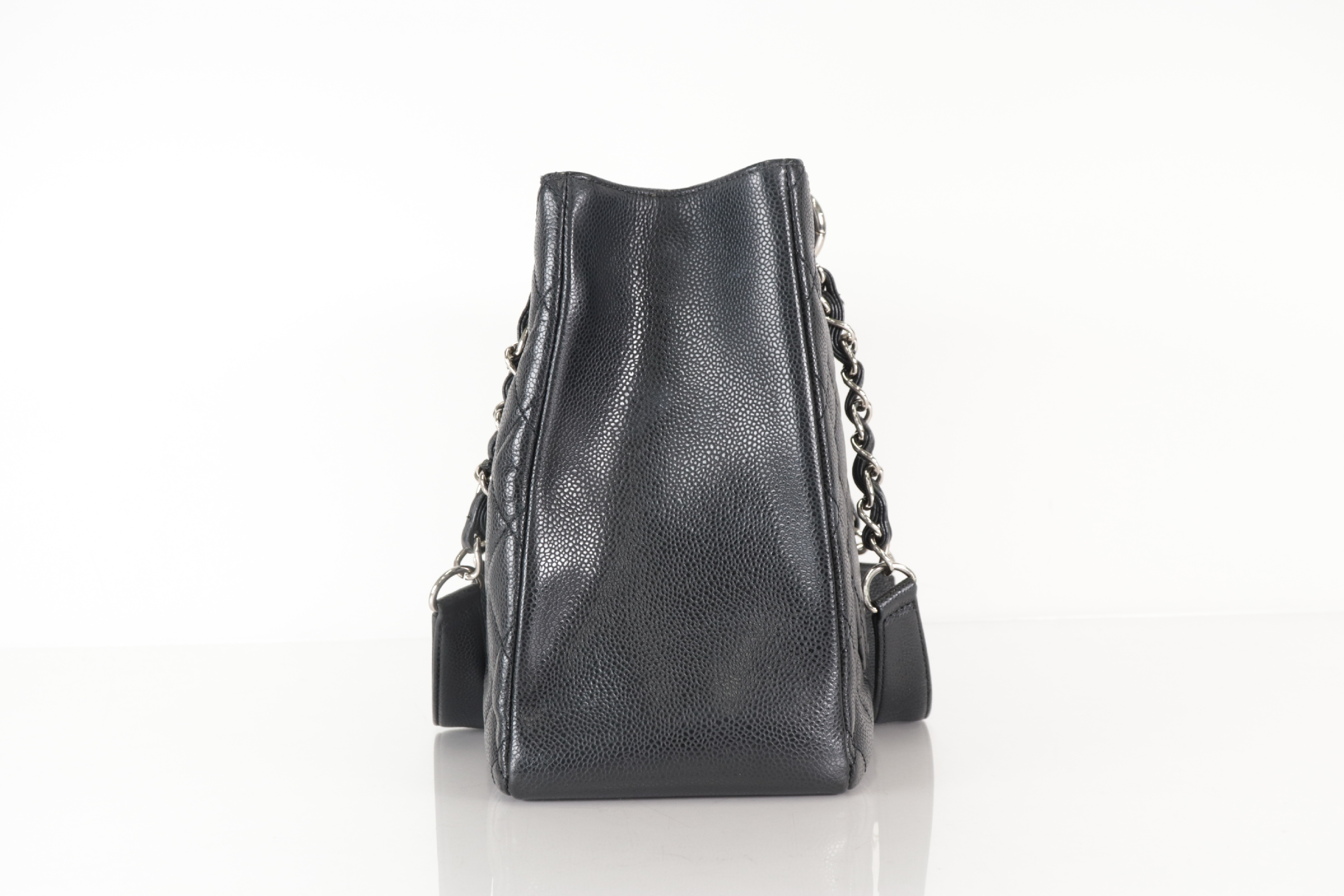 GST Tote Caviar Leather with Silver Hardware, Serial Number 16 Series Tote Bag — view 5