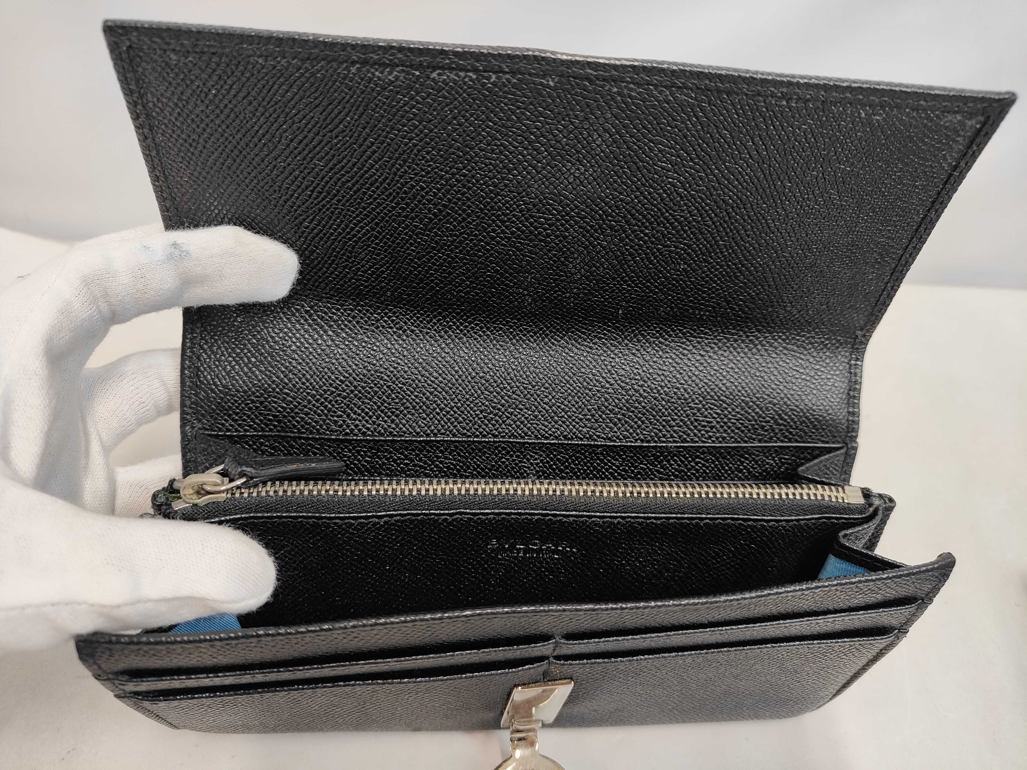 Bulgari Long Wallet Leather 2-Piece Set Wallet — view 5