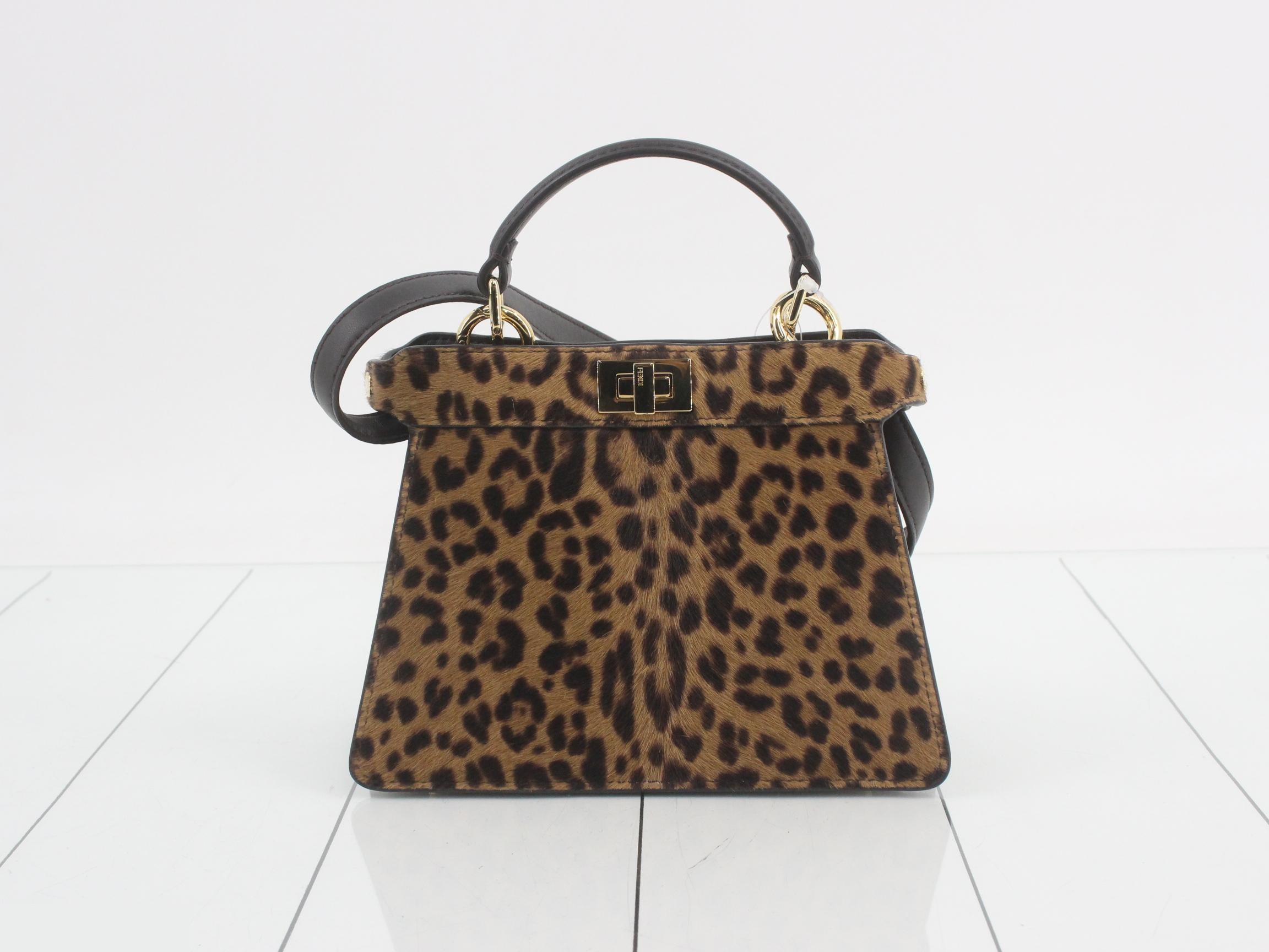 Leopard print calfskin Peekaboo handbag — view 2