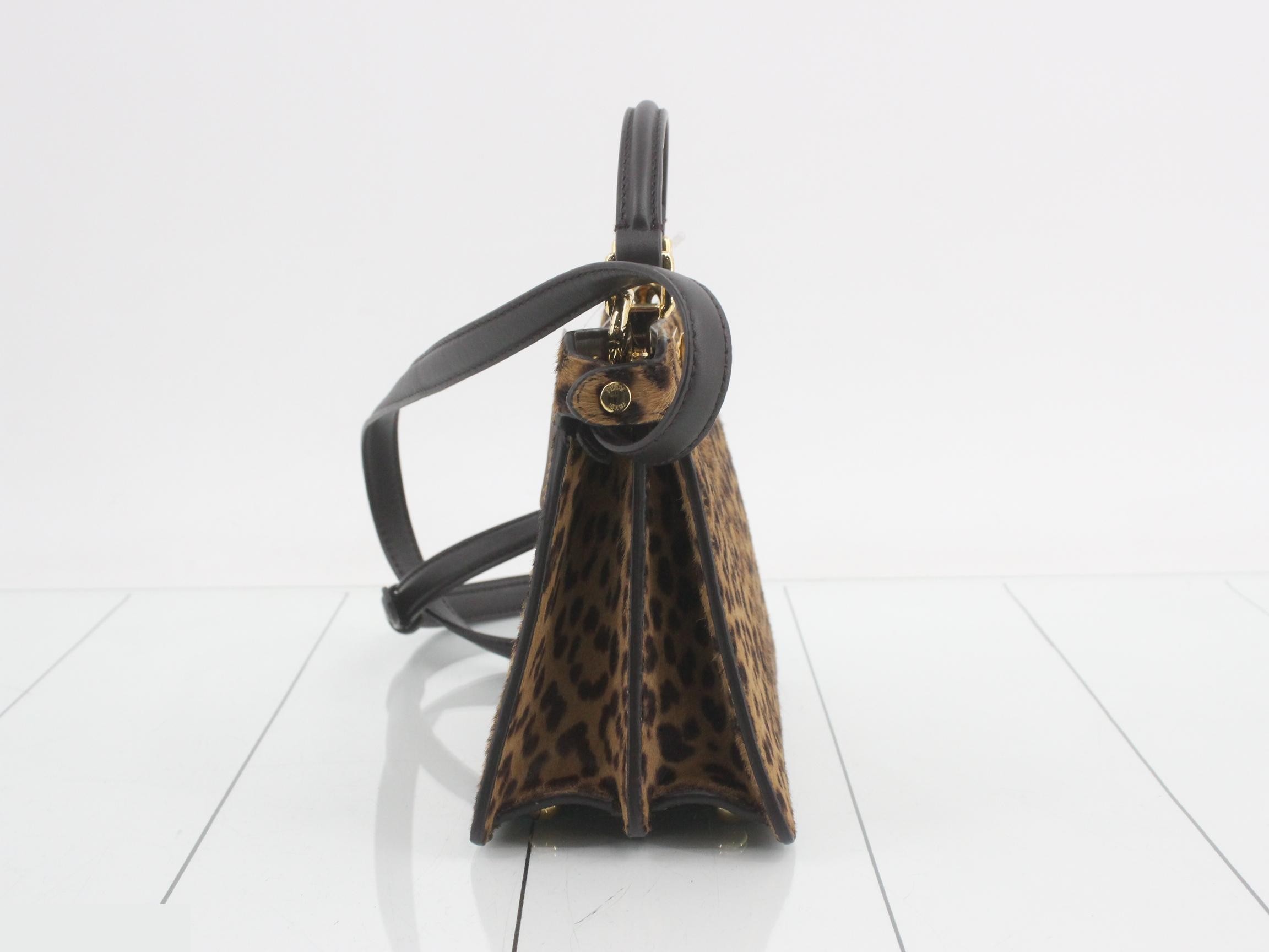 Leopard print calfskin Peekaboo handbag — view 3