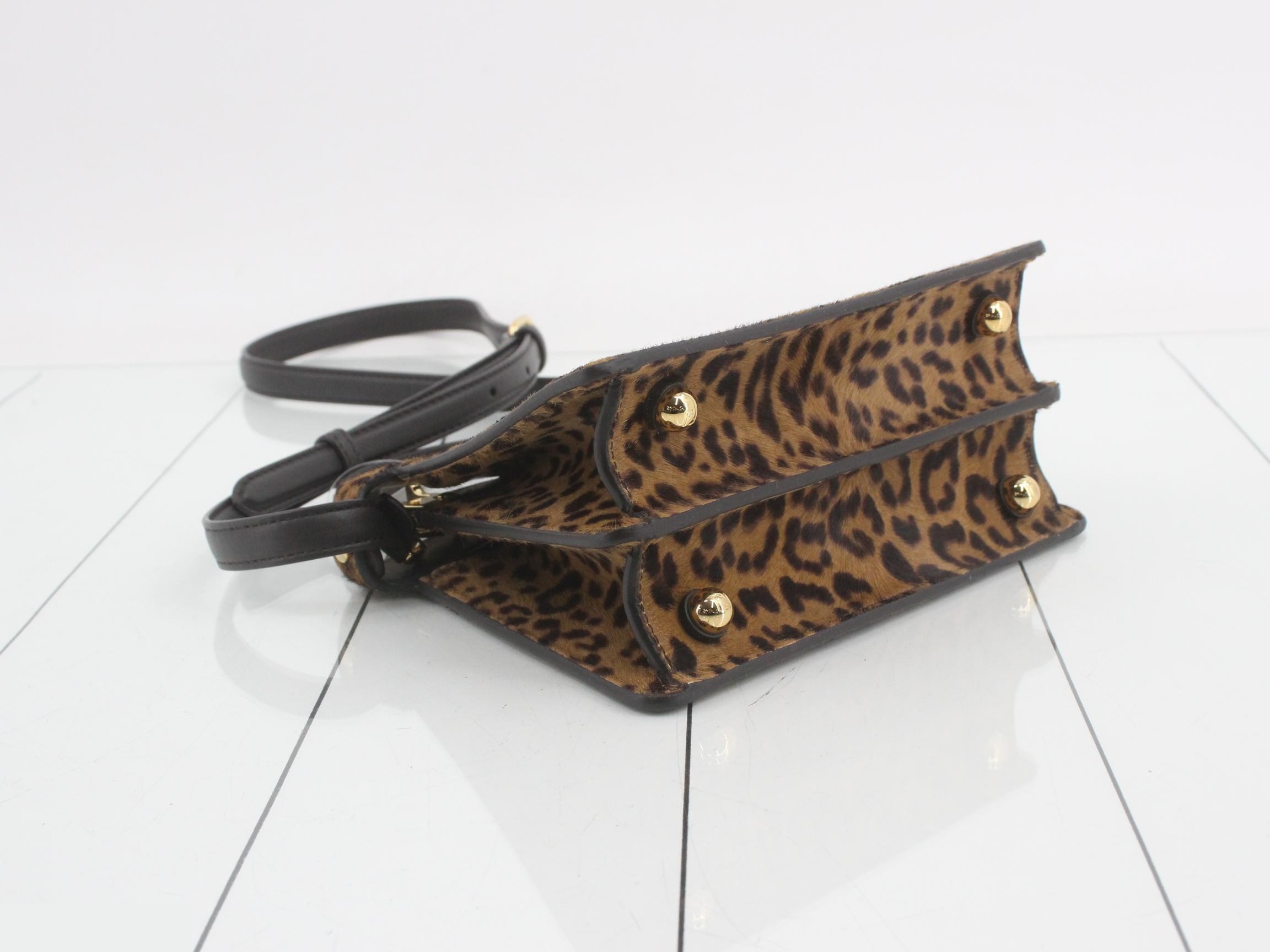 Leopard print calfskin Peekaboo handbag — view 5