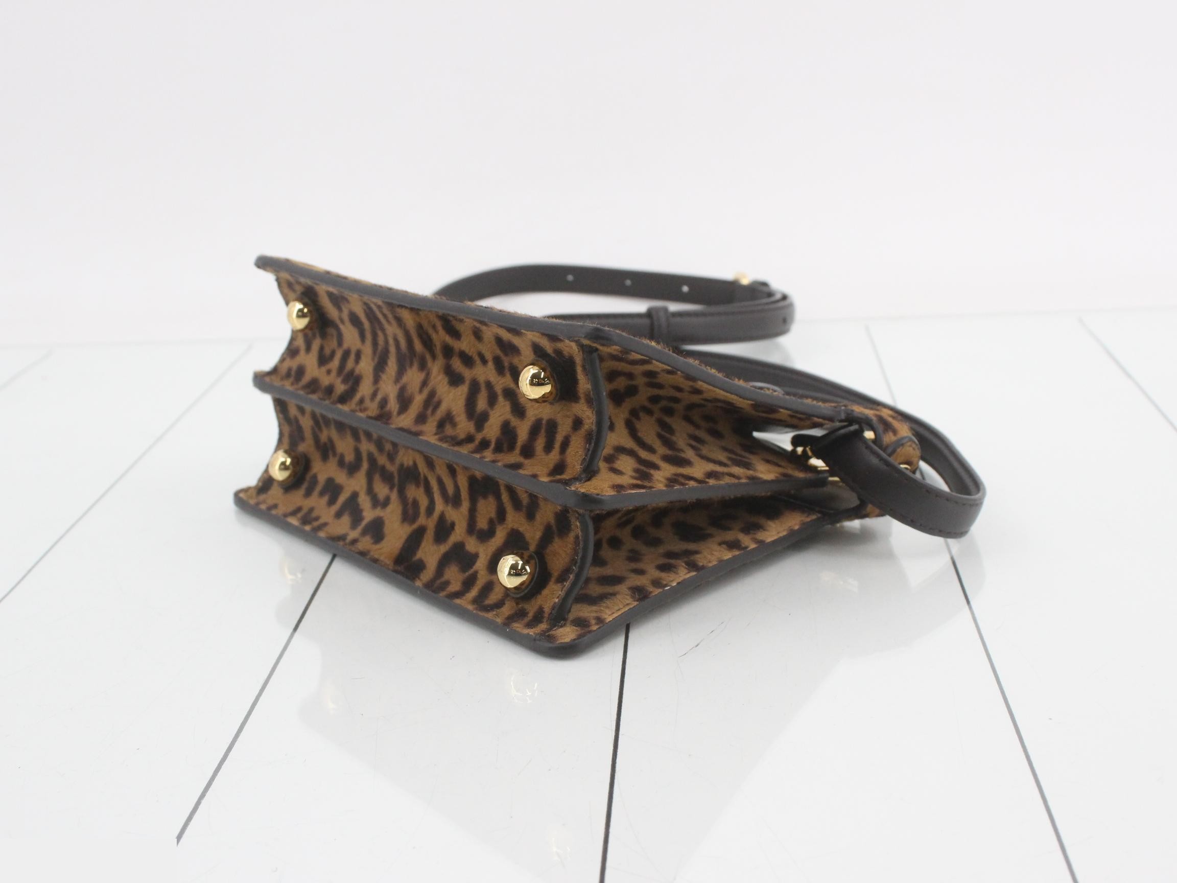 Leopard print calfskin Peekaboo handbag — view 6