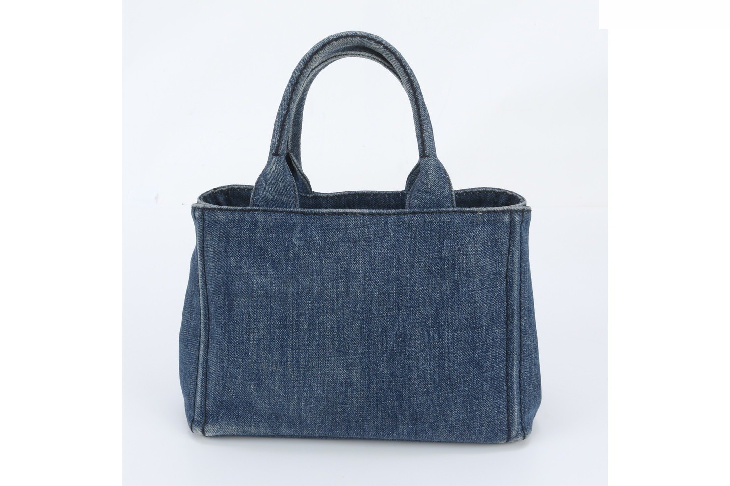 Canapa Denim Blue Triangle Logo Tote Bag — view 3