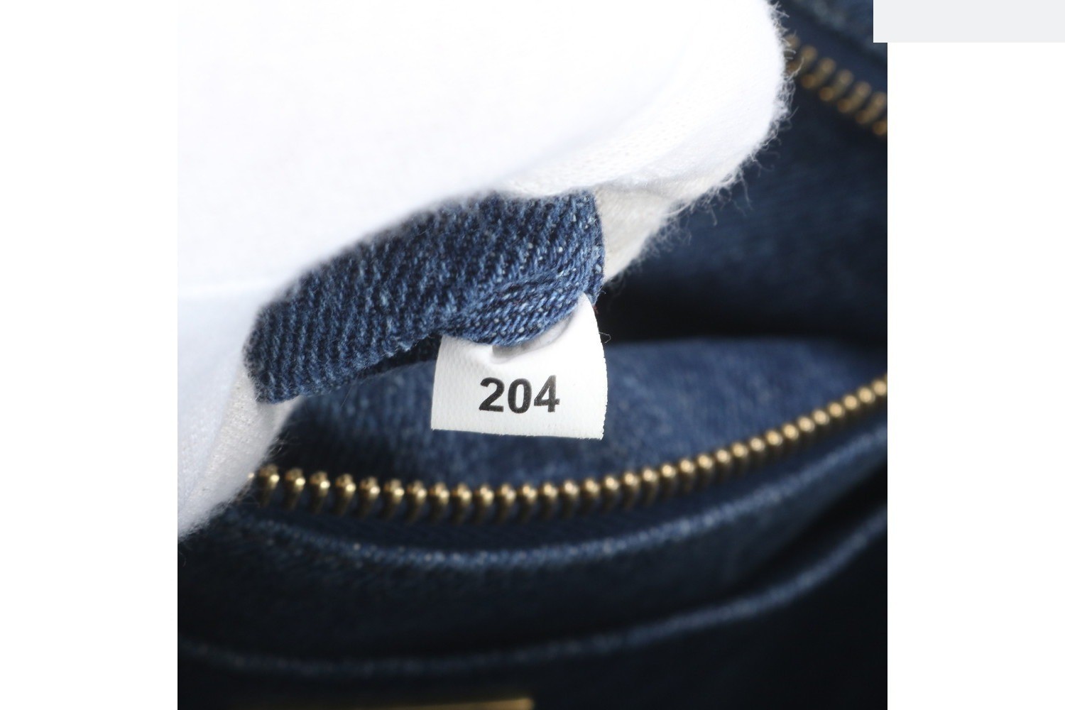 Canapa Denim Blue Triangle Logo Tote Bag — view 9