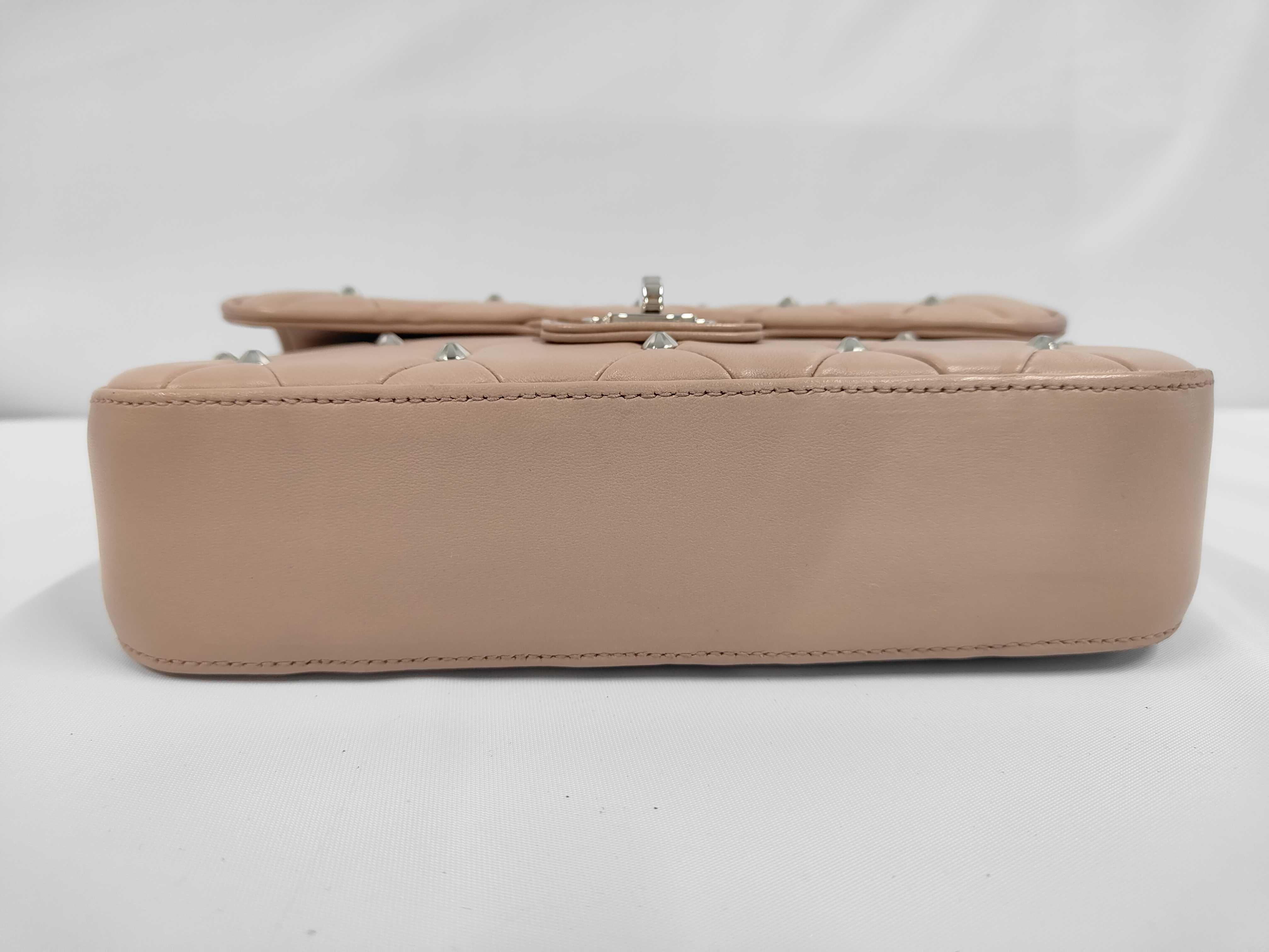 Quilted Studded Chain Shoulder Bag — view 3