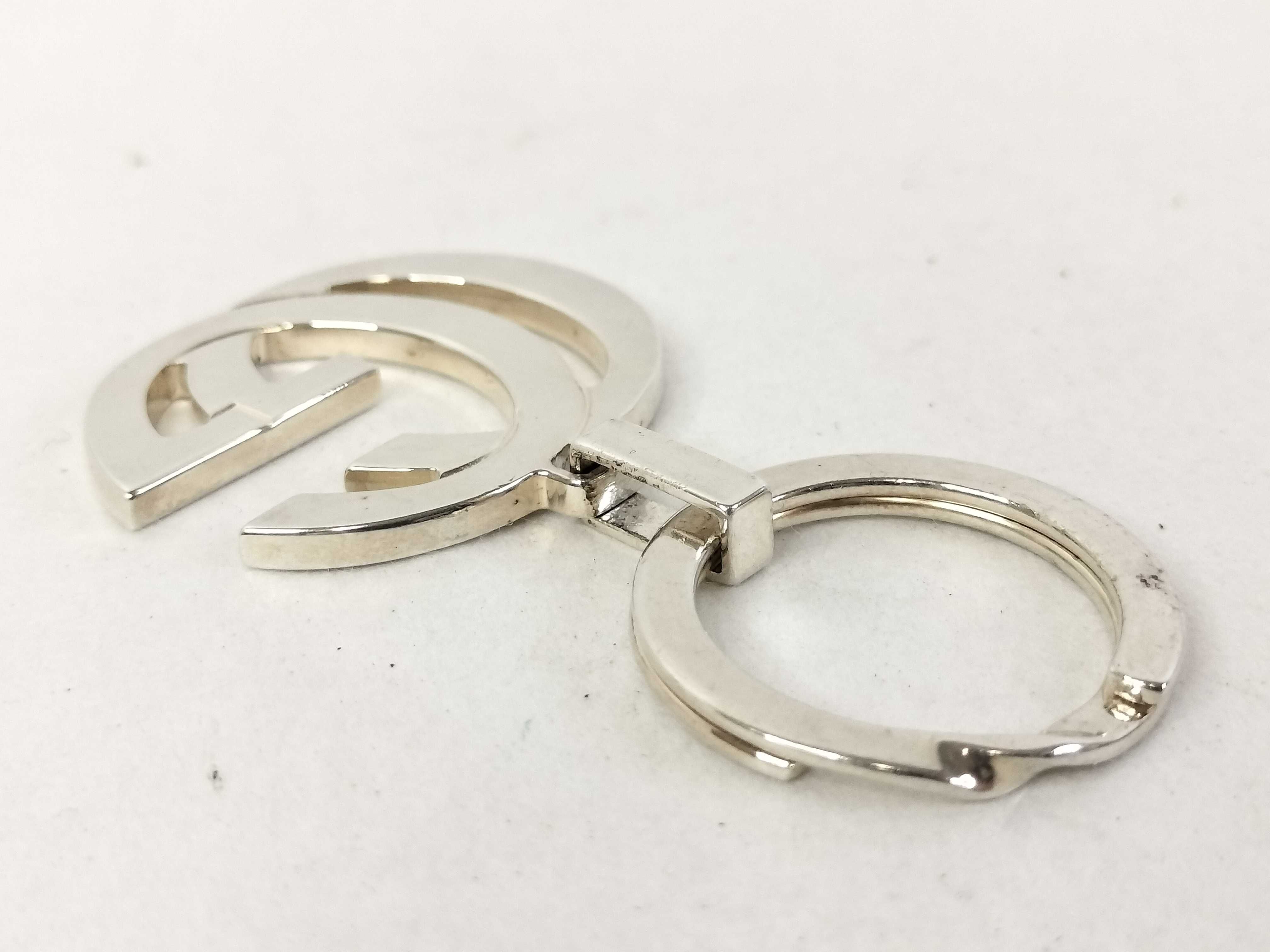 GG logo silver key ring, SV925, 29.7g, includes box and dust bag, key case/key holder. — view 3
