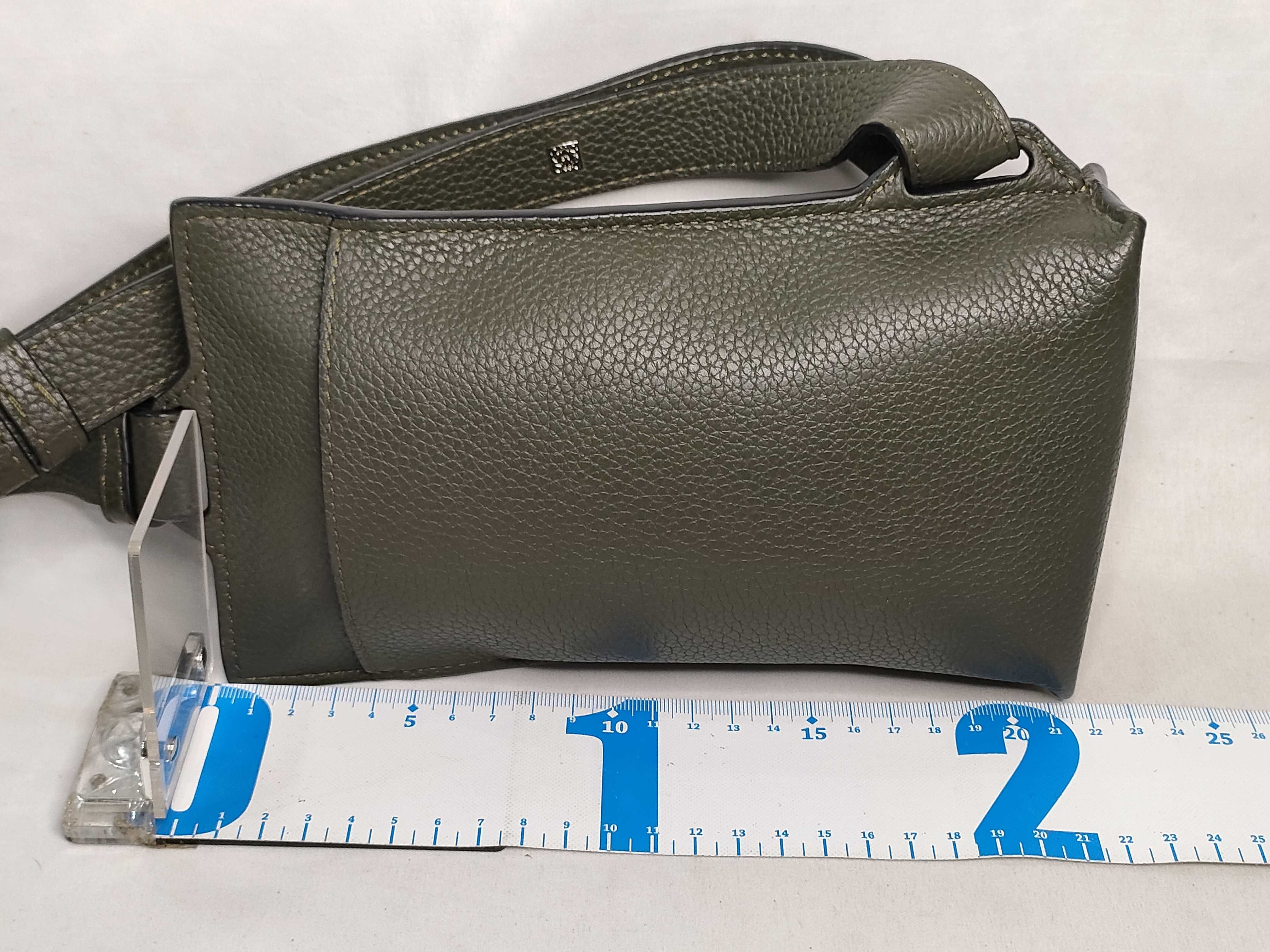 Anagram Vertical T-Pocket Leather Body Bag Shoulder Bag — view 2