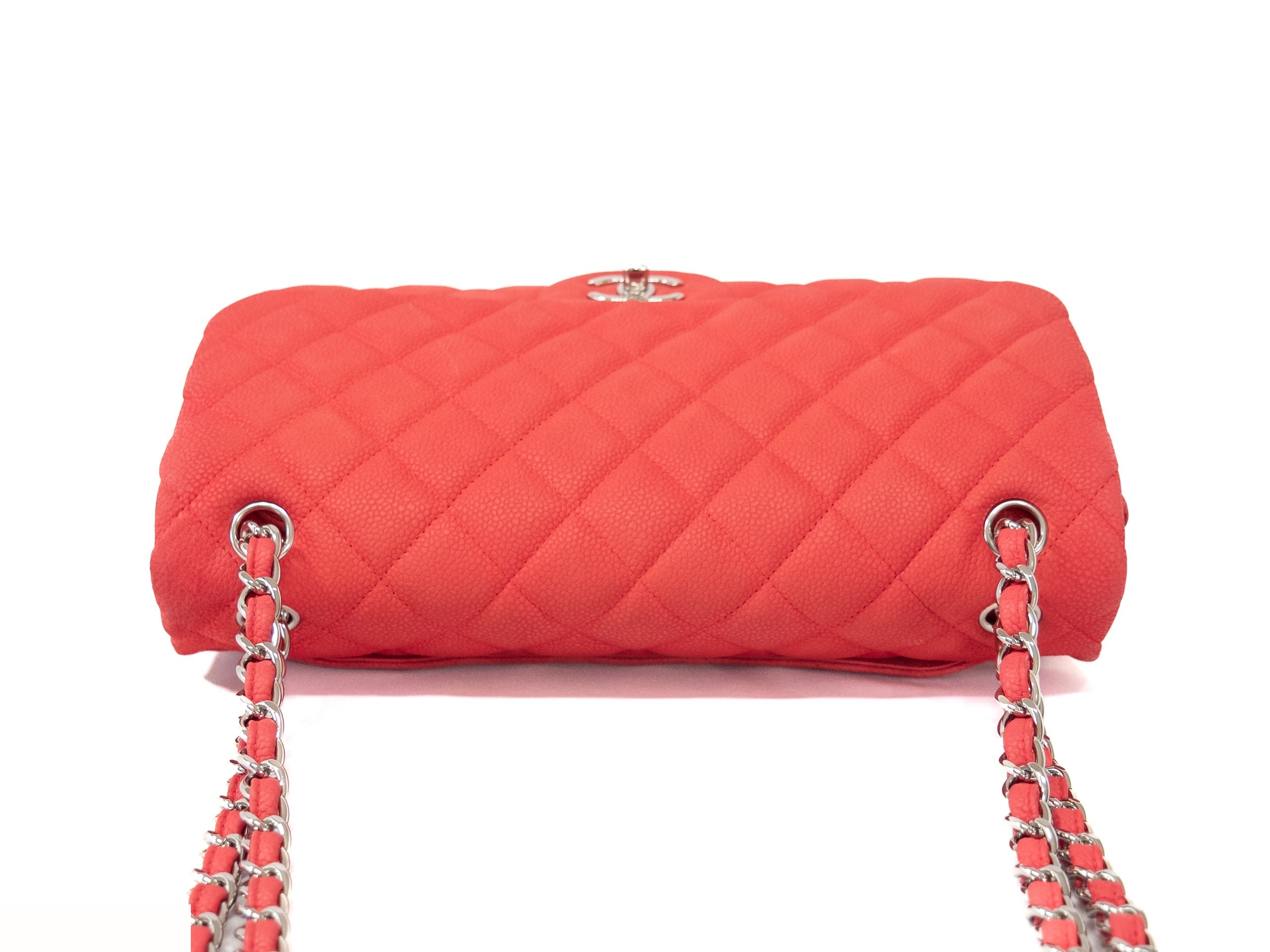 Large Matelassé Double Flap Seal Card Caviar Skin — view 3