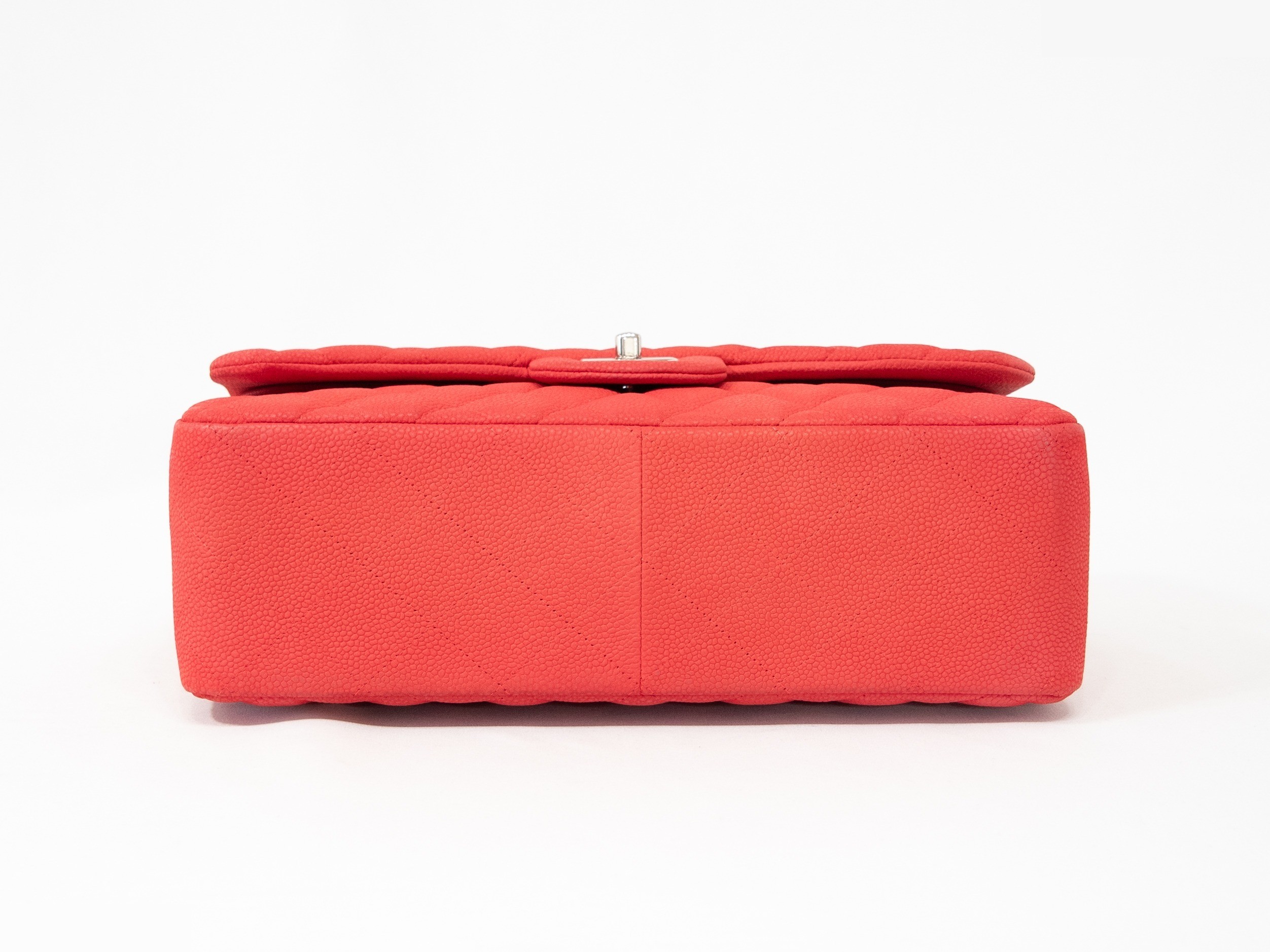 Large Matelassé Double Flap Seal Card Caviar Skin — view 5