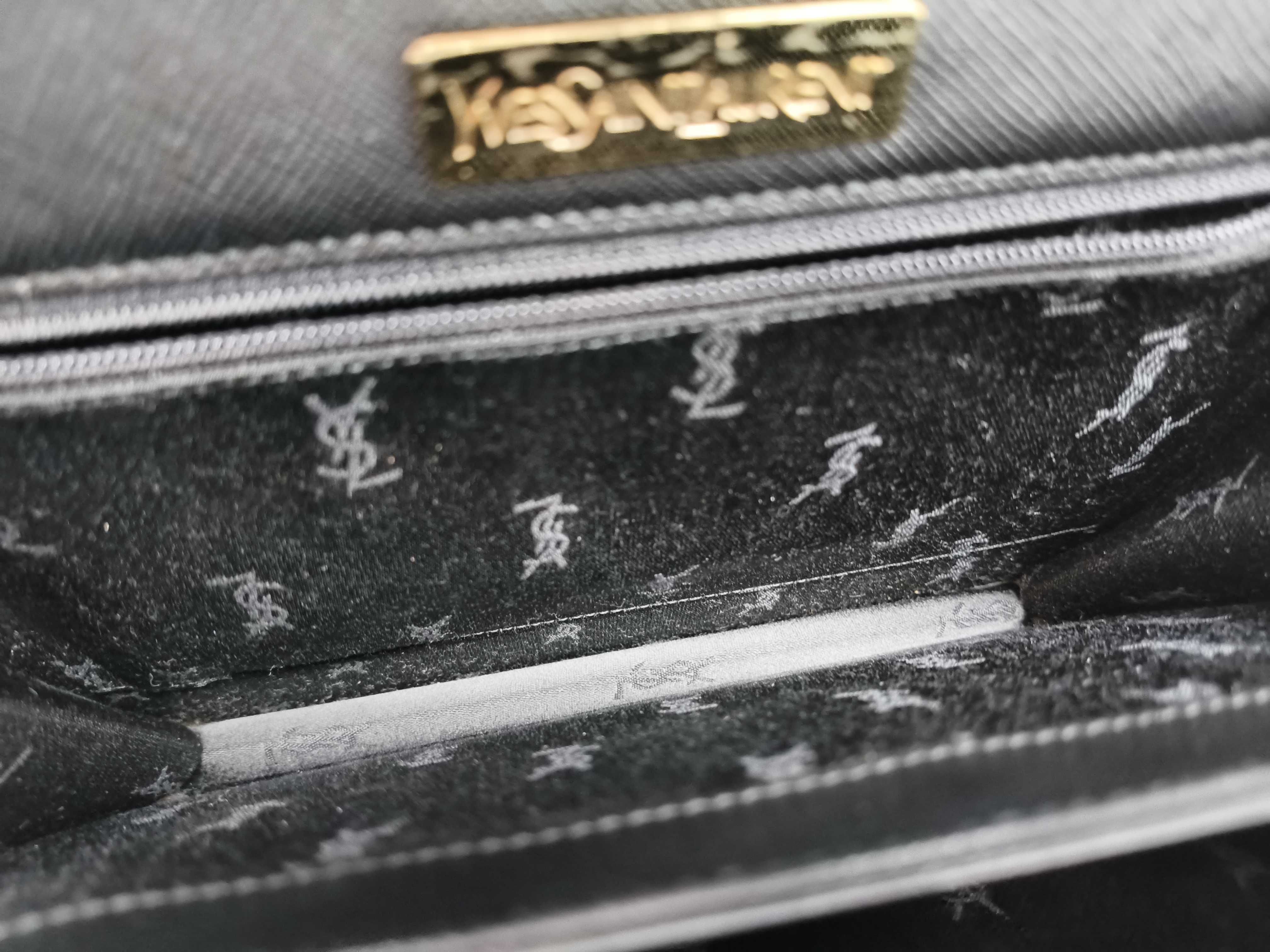 Vintage Handbag, Black Flap Handbag — view 11