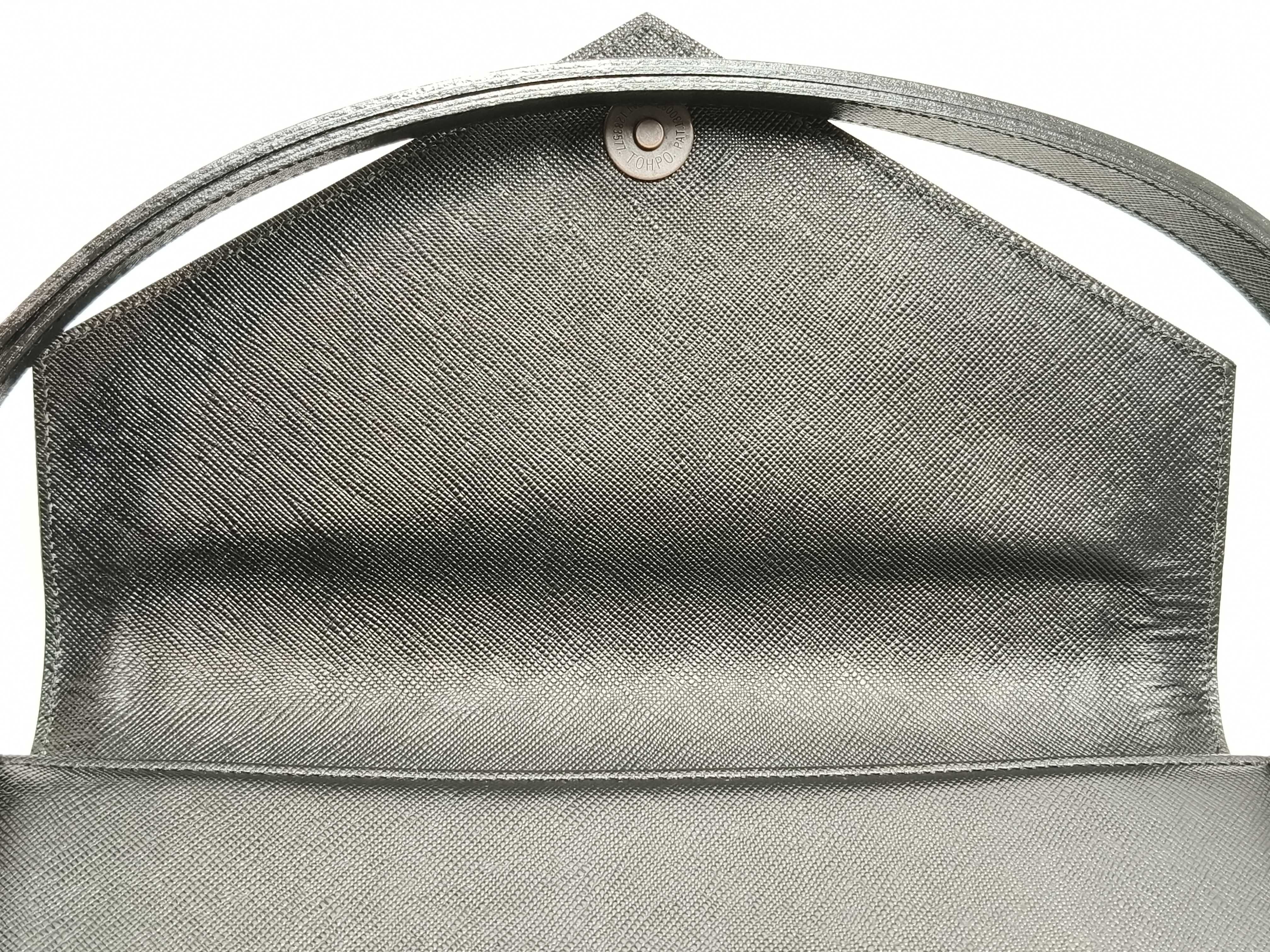 Vintage Handbag, Black Flap Handbag — view 8