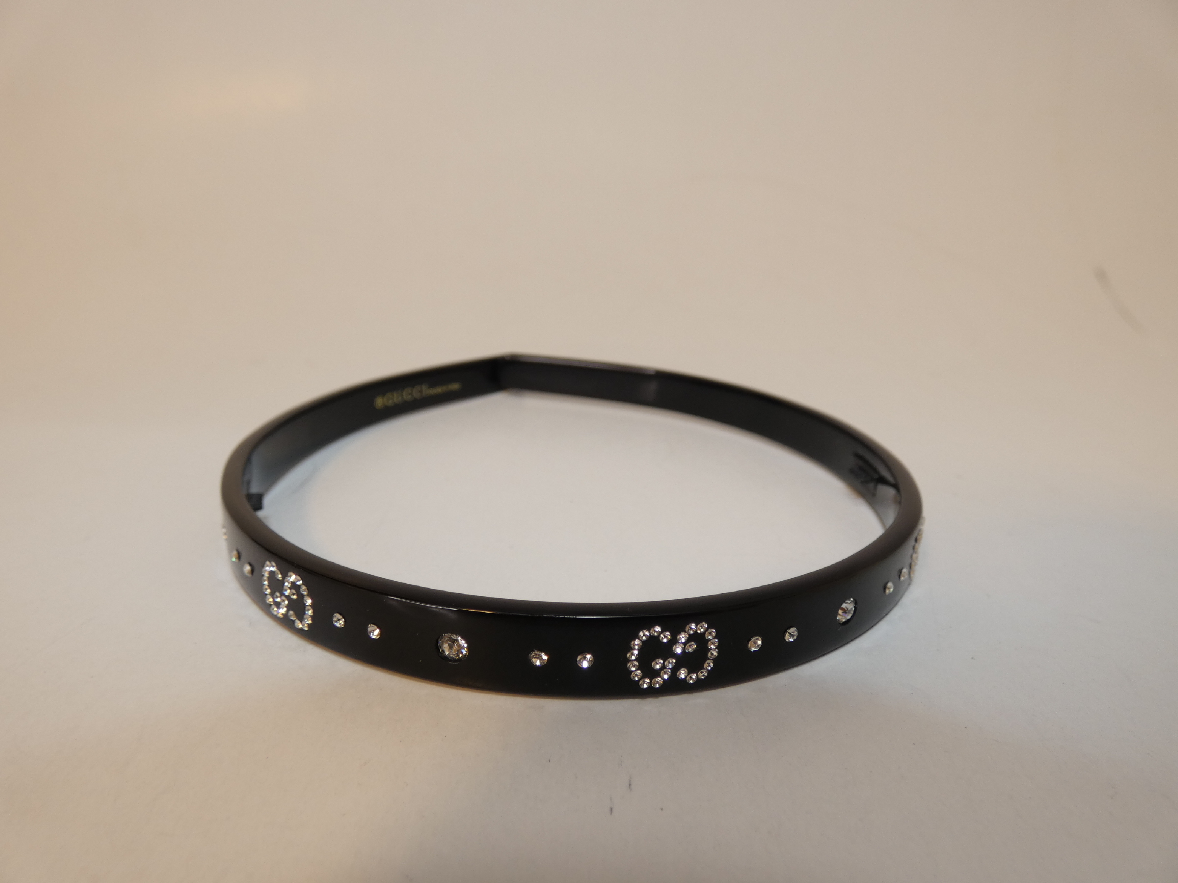GG Rhinestone Black Headband Hair Accessory