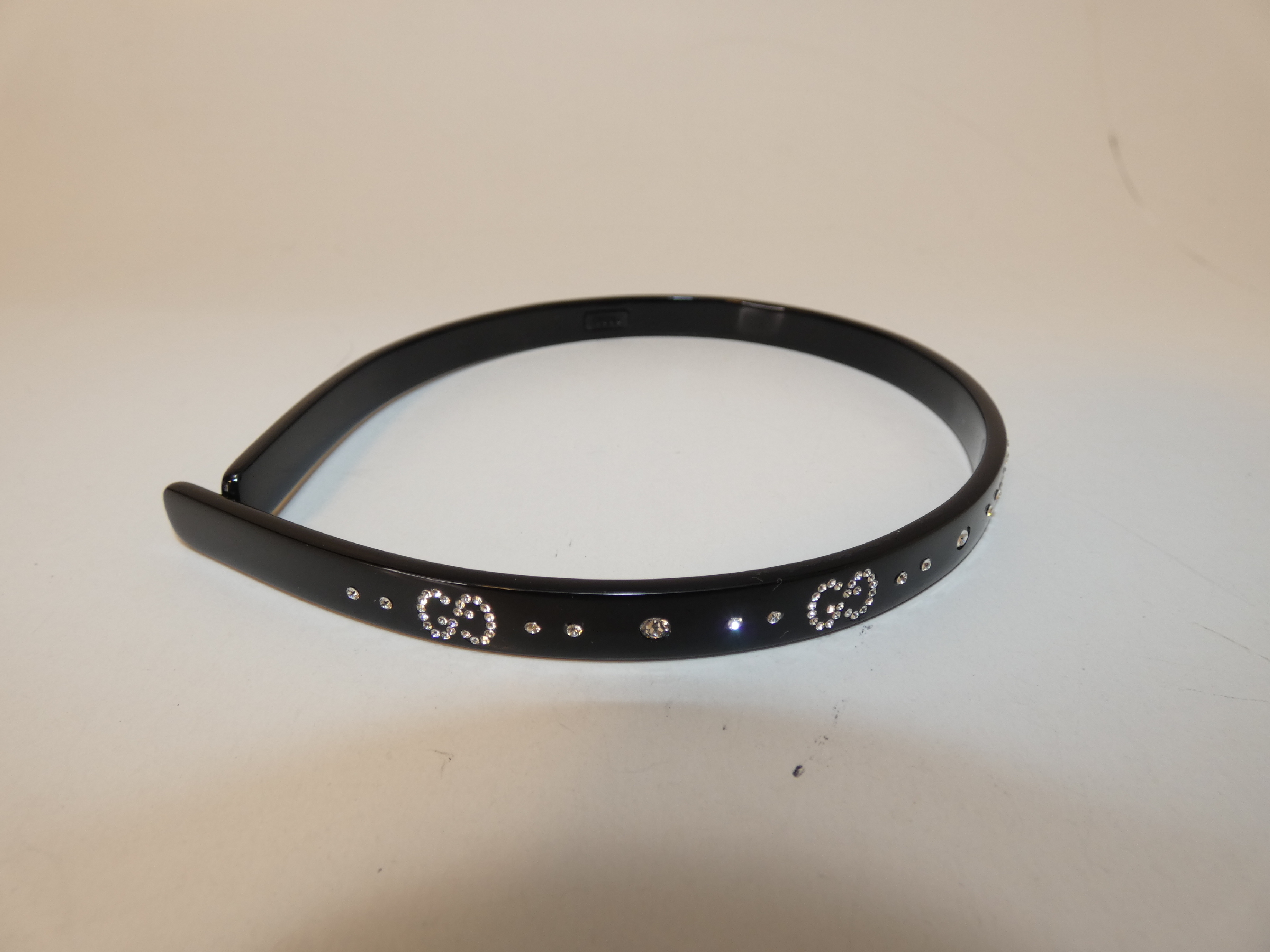 GG Rhinestone Black Headband Hair Accessory — view 3