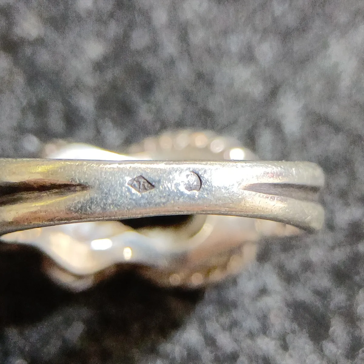 Audienne Ring, 925 Sterling Silver, 5.9g. Shows signs of wear including — view 5