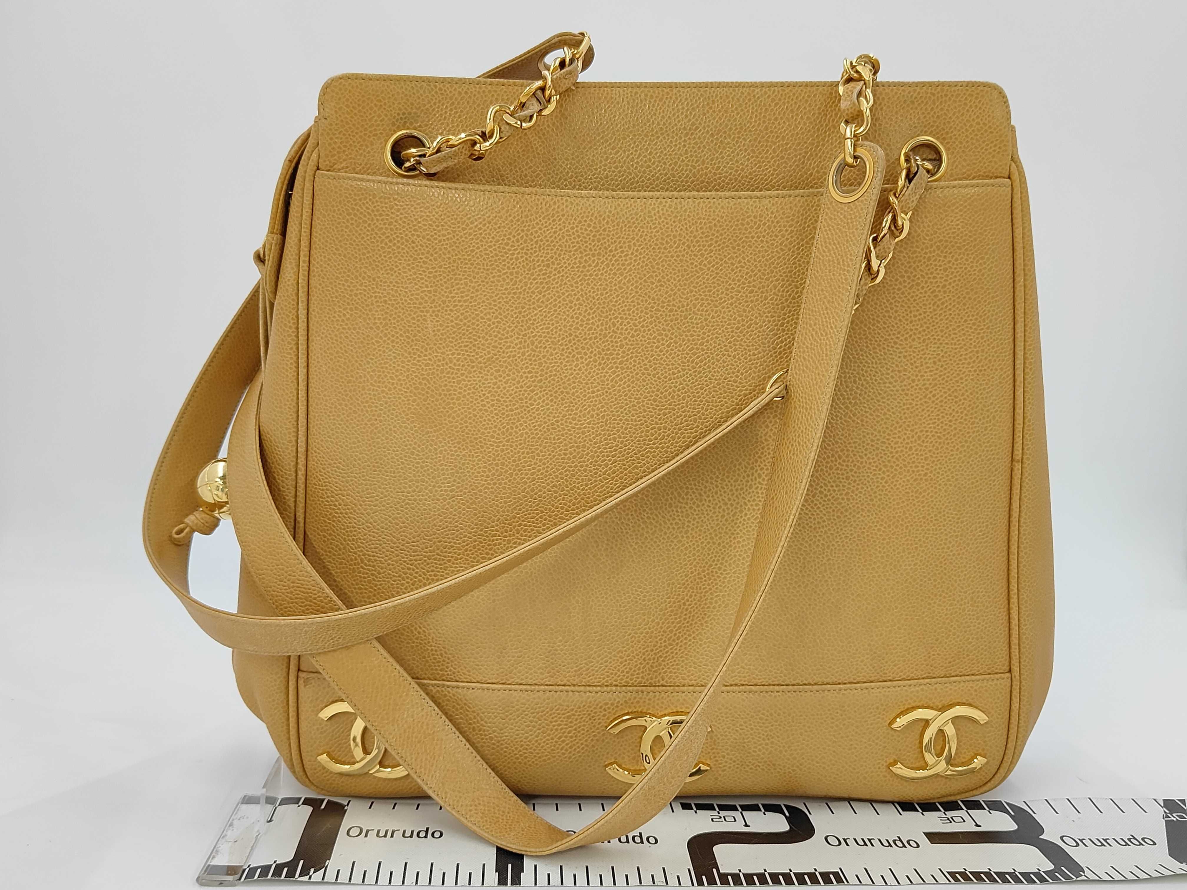 Triple Coco Tote Bag in Beige — view 2