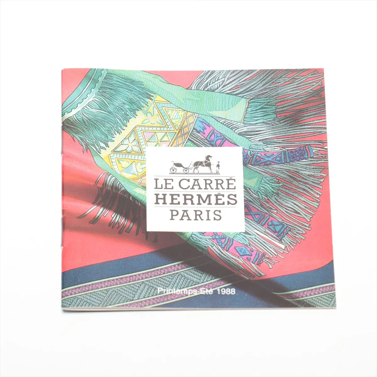 Carre 90 Parmi les fleurs je compte les heures Time spent among flowers Scarf Silk Green Scratching Thread — view 7
