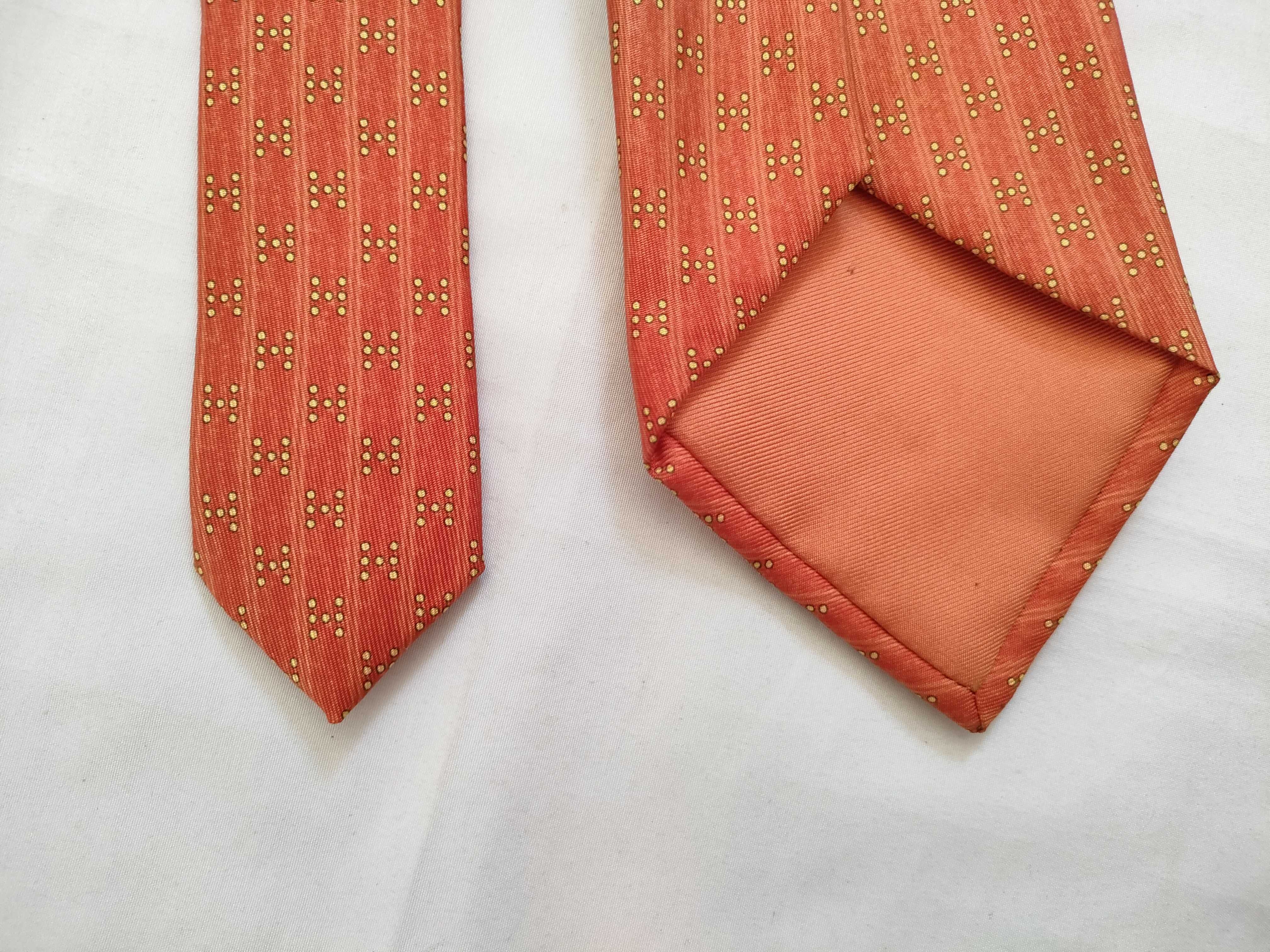 silk tie, orange, other accessories — view 6