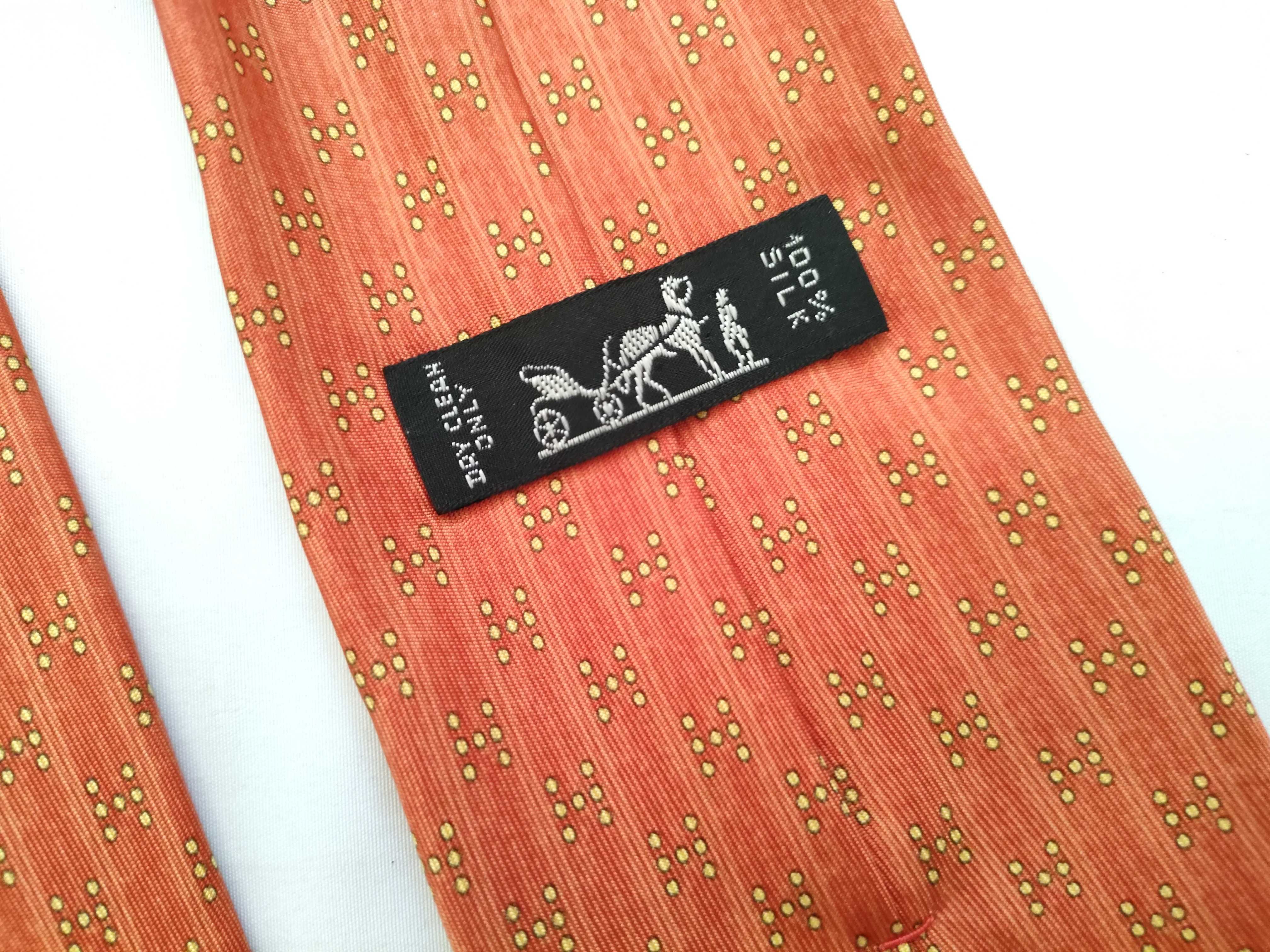 silk tie, orange, other accessories — view 8