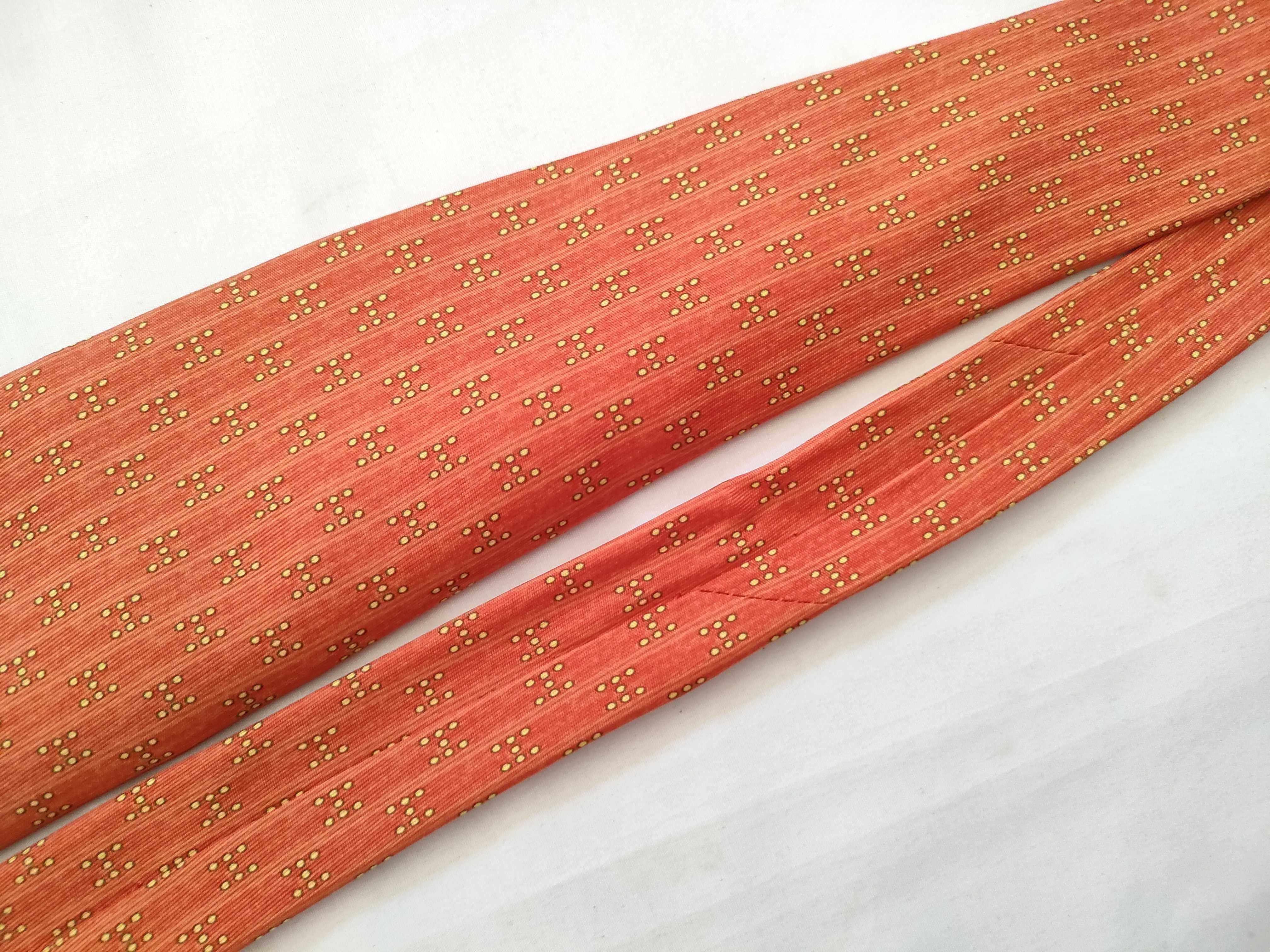 silk tie, orange, other accessories — view 9