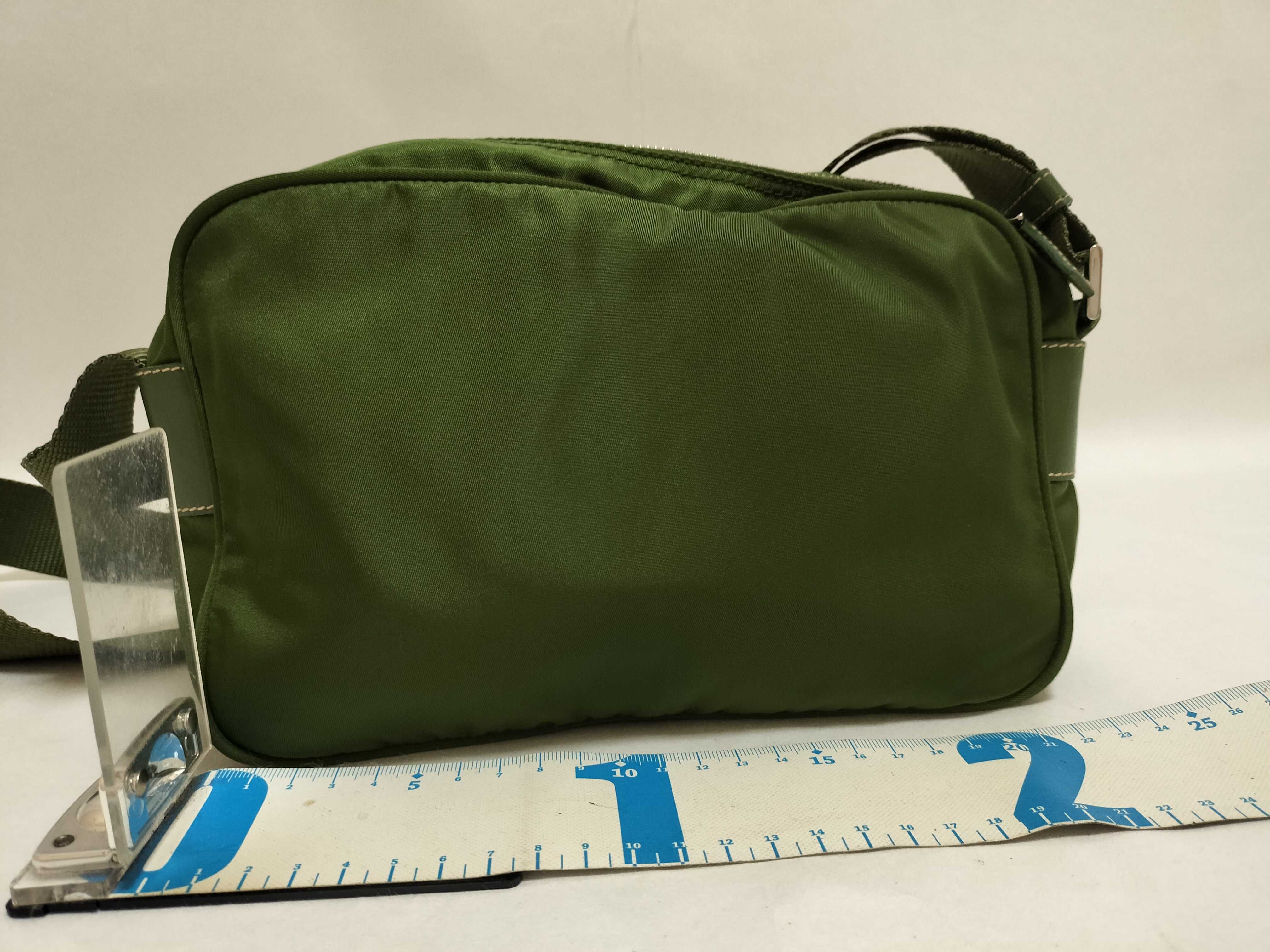 Nylon Prada Camera Bag Green Shoulder Bag — view 2