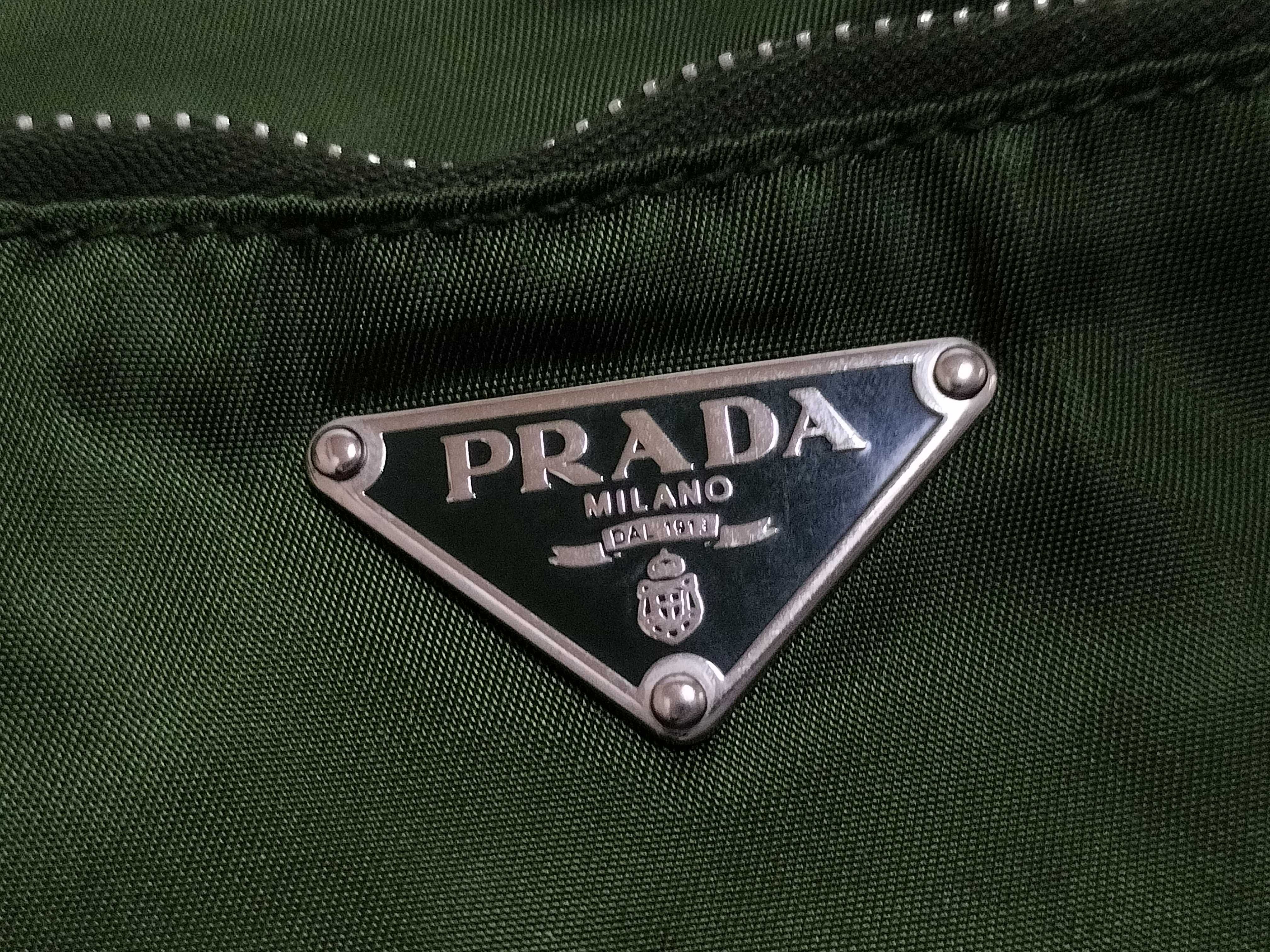 Nylon Prada Camera Bag Green Shoulder Bag — view 13