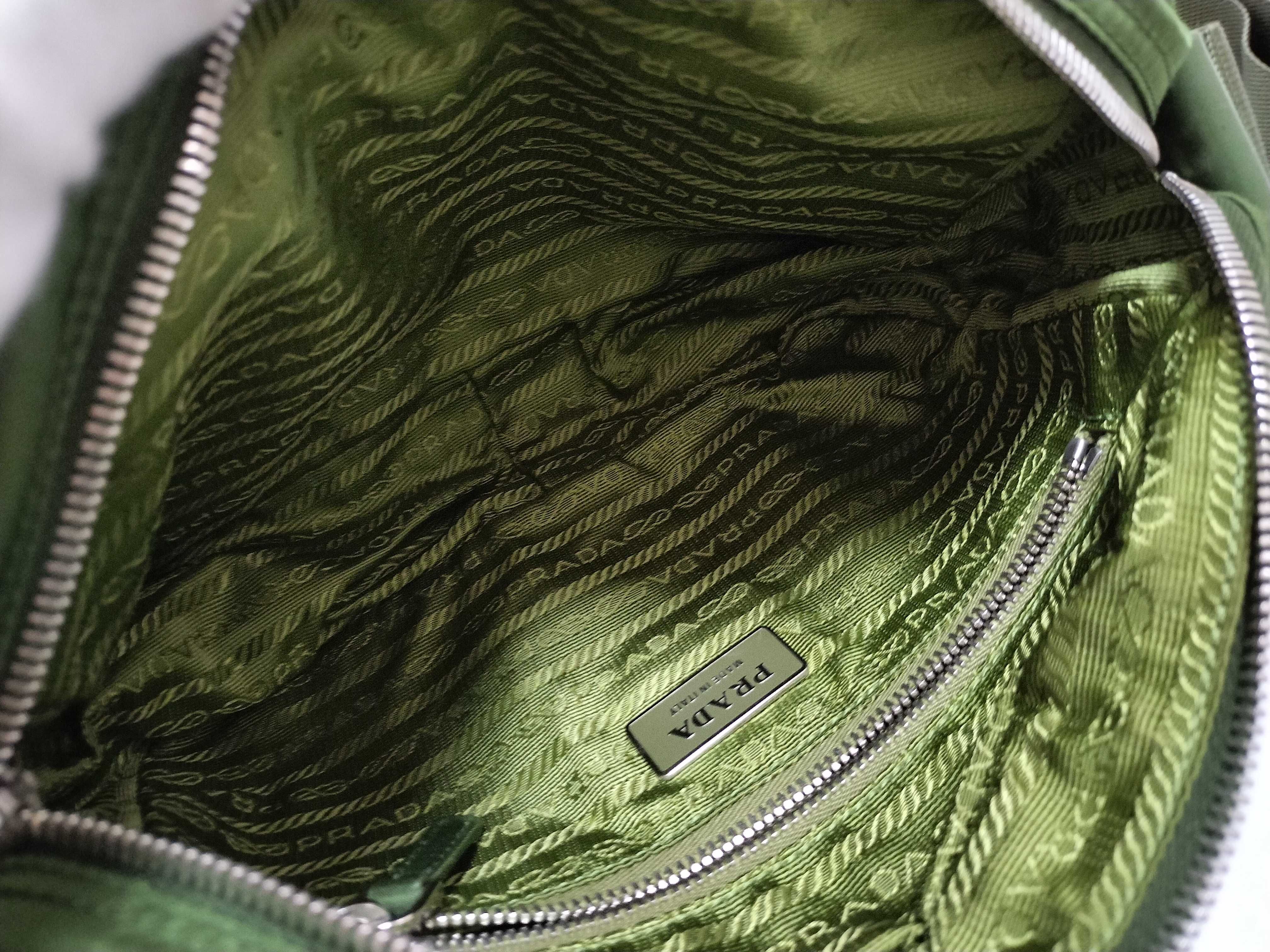 Nylon Prada Camera Bag Green Shoulder Bag — view 10