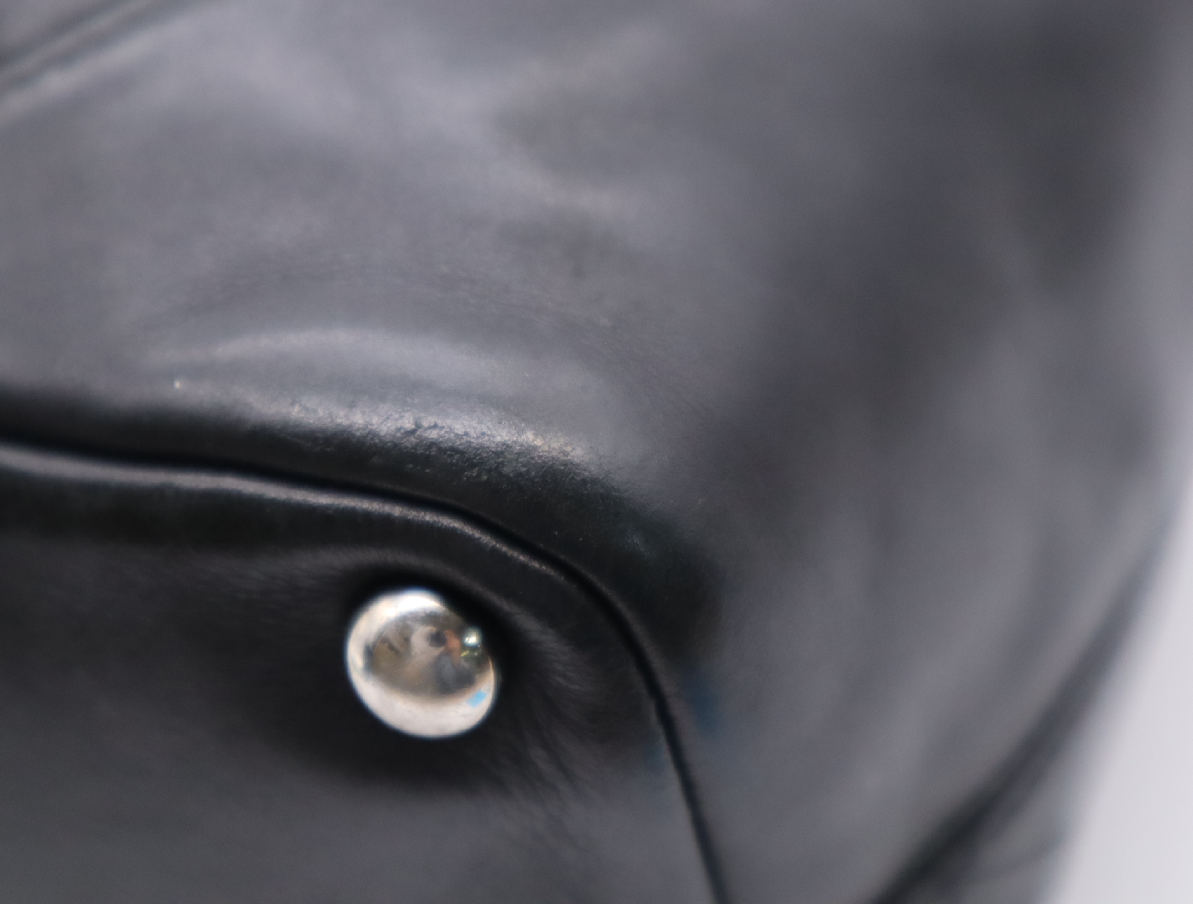 Lambskin Cambon Tote Bag, Black, Silver Hardware, with Seal. — view 7
