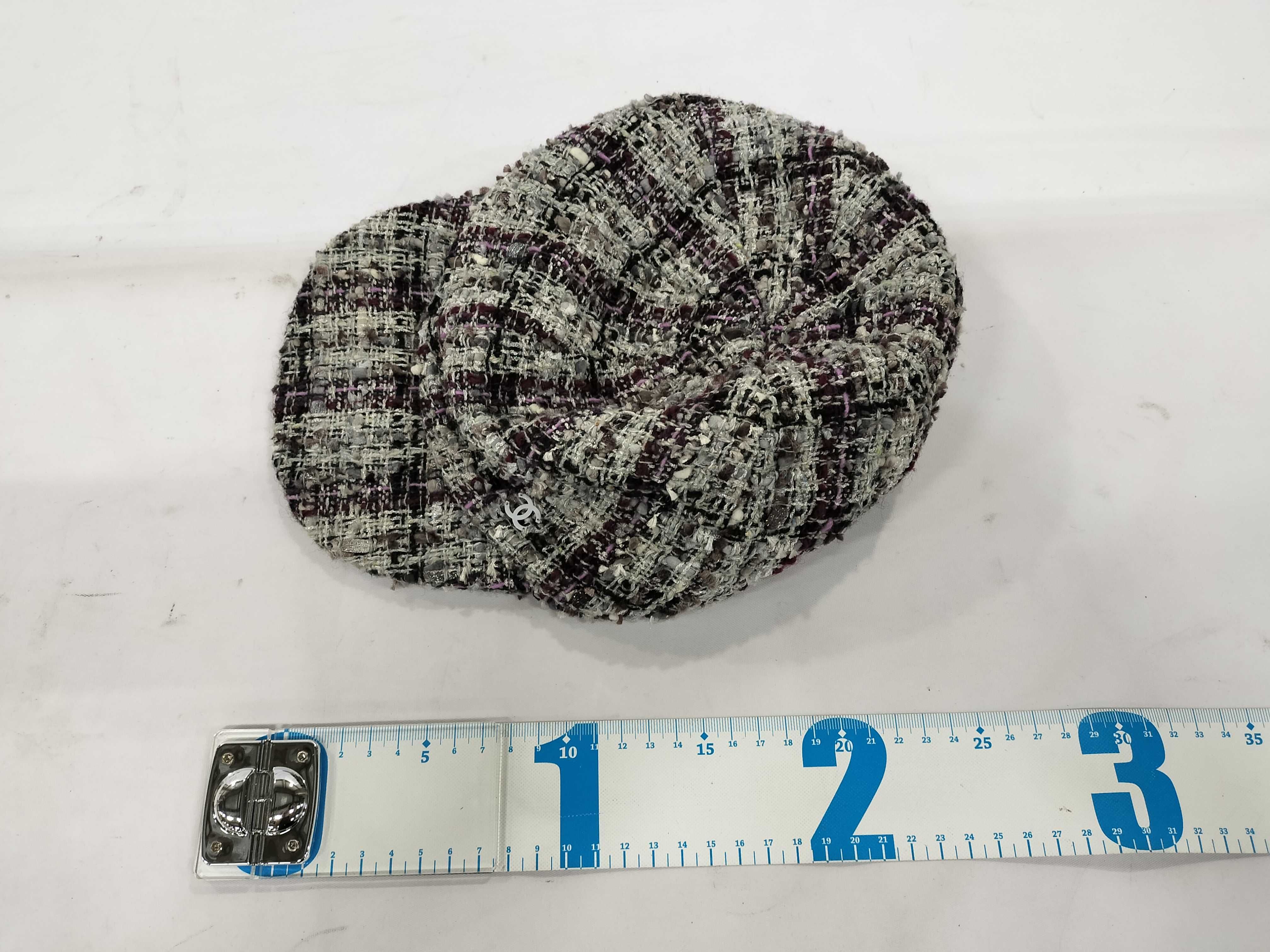Tweed Casquette Hat with Coco Mark, Size M, Other Accessories — view 2