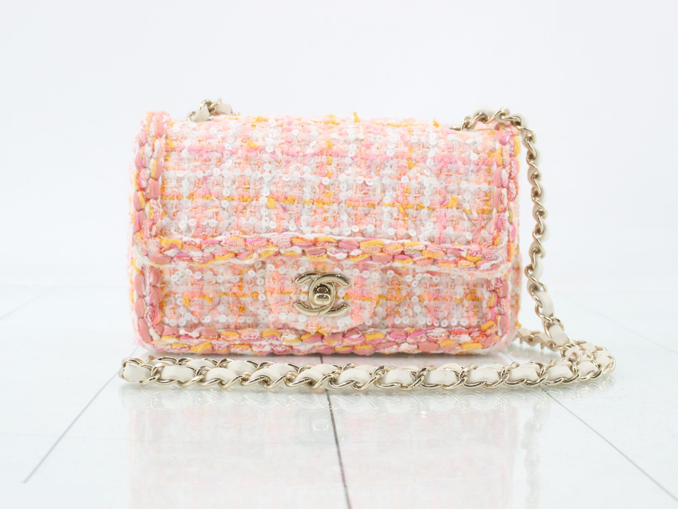 Tweed Mini Matelassé Shoulder Bag
