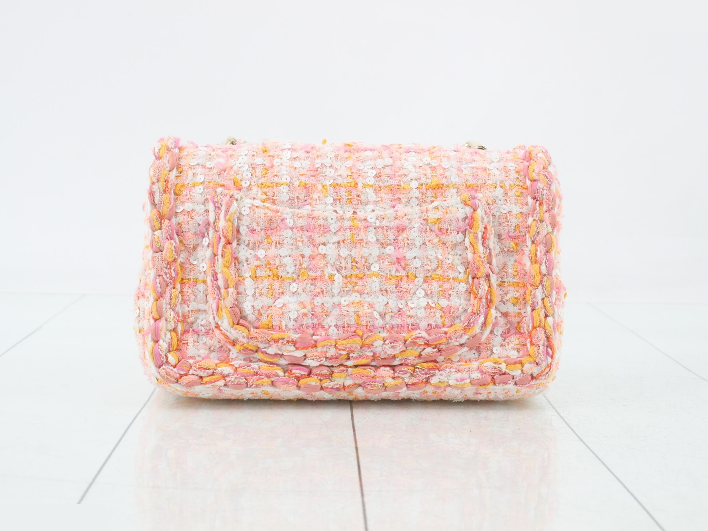 Tweed Mini Matelassé Shoulder Bag — view 2