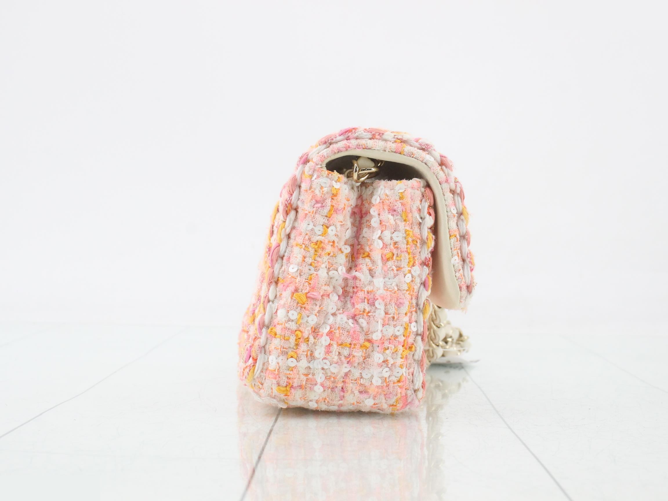 Tweed Mini Matelassé Shoulder Bag — view 4