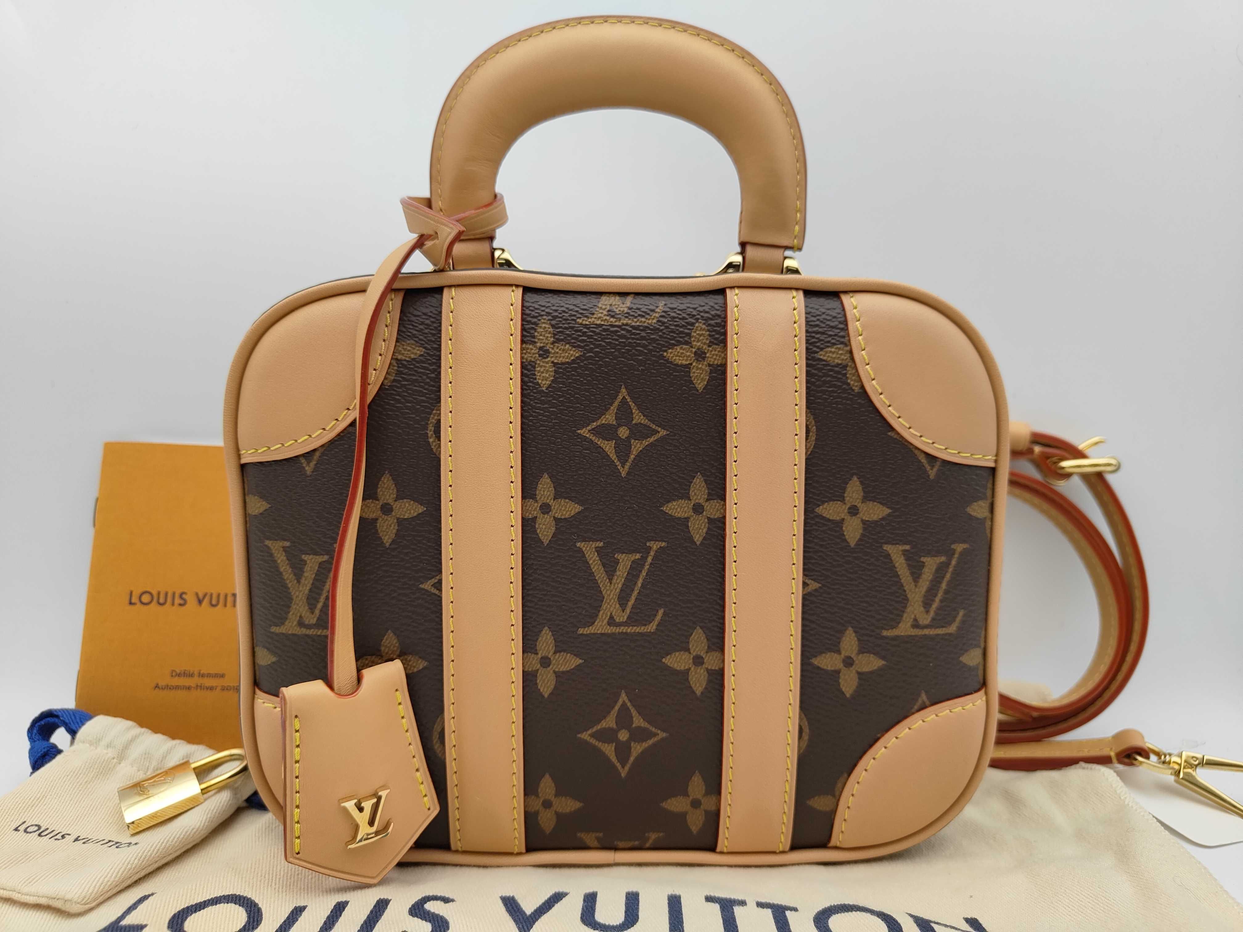 Valisette BB Coated Canvas Handbag for Women, Brown