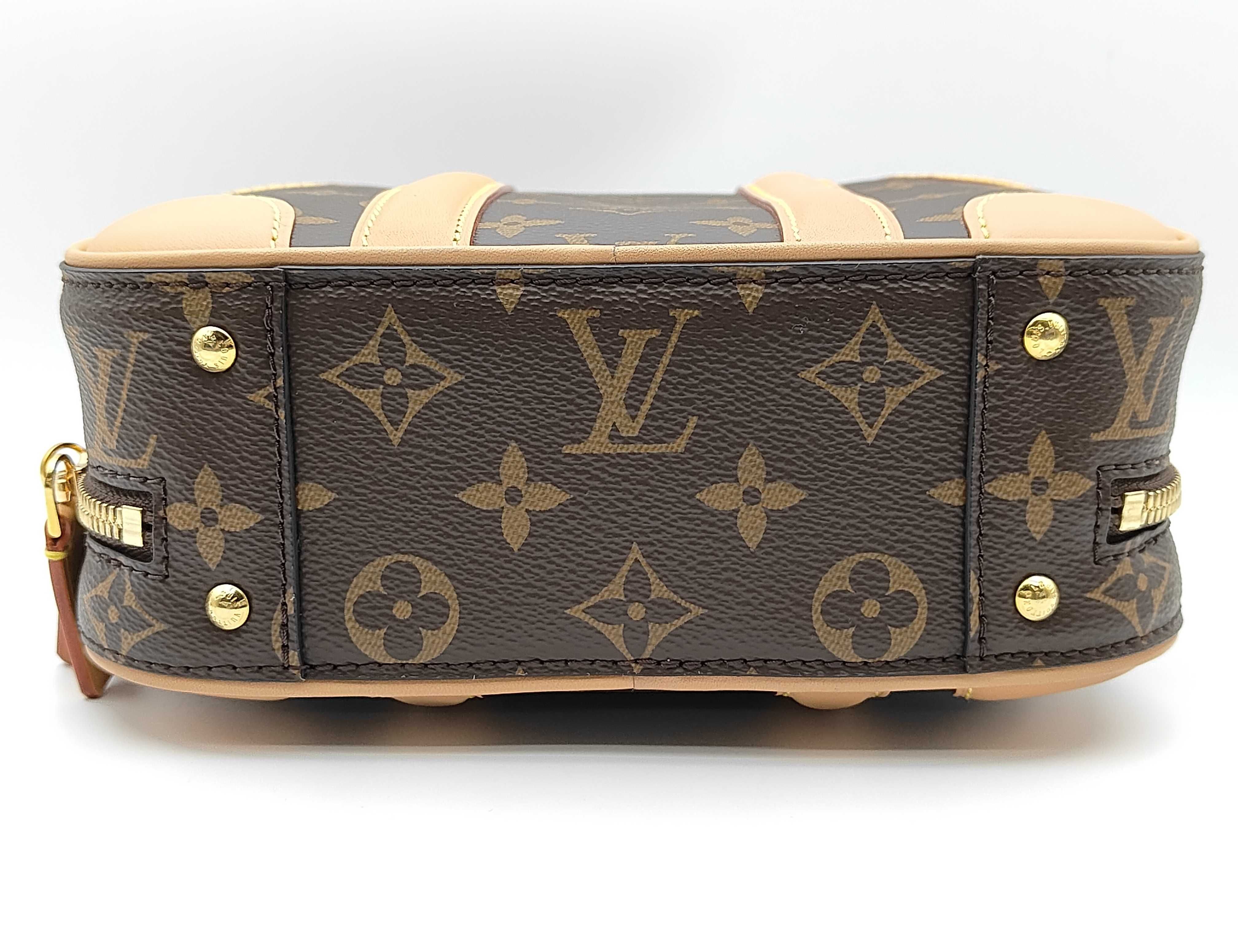 Valisette BB Coated Canvas Handbag for Women, Brown — view 8