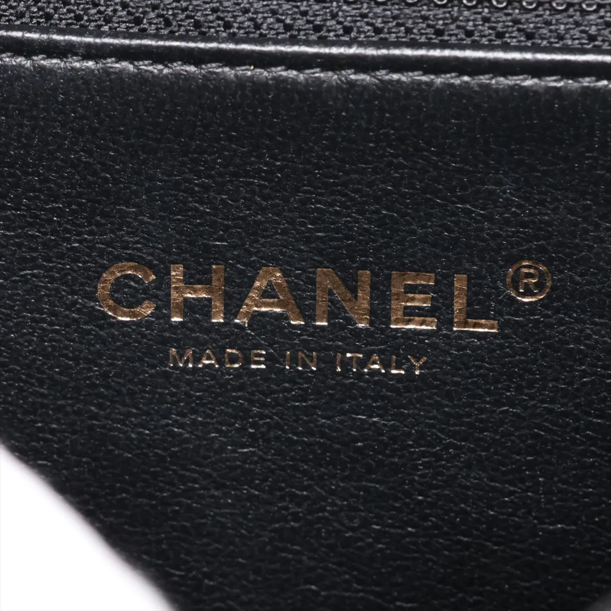 CC Filigree Caviar Skin Chain Shoulder Bag, Black with Gold Hardware, 24867338, serial number in the 24 range. — view 12