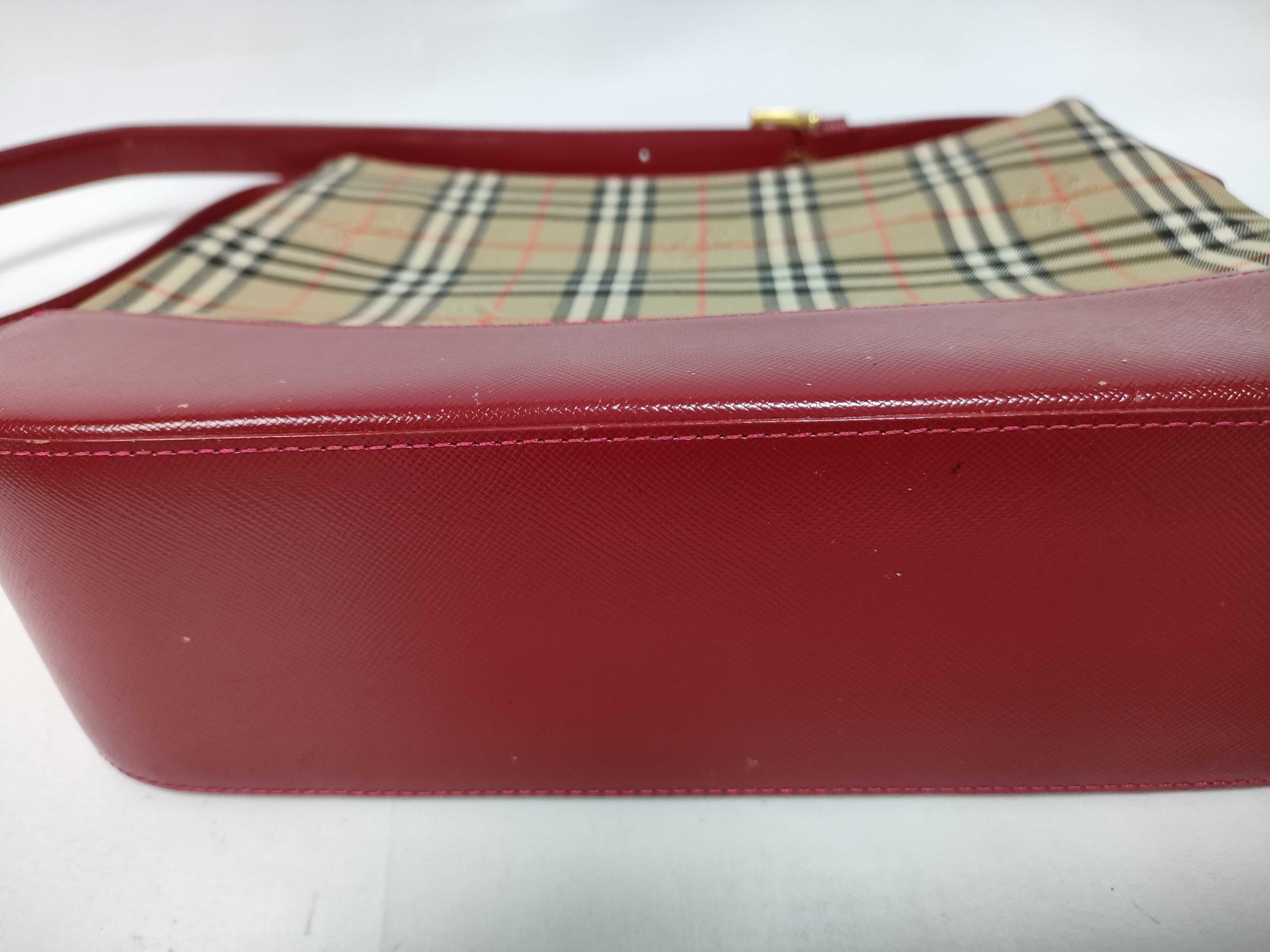 Nova Check Shoulder Bag (Red) — view 5
