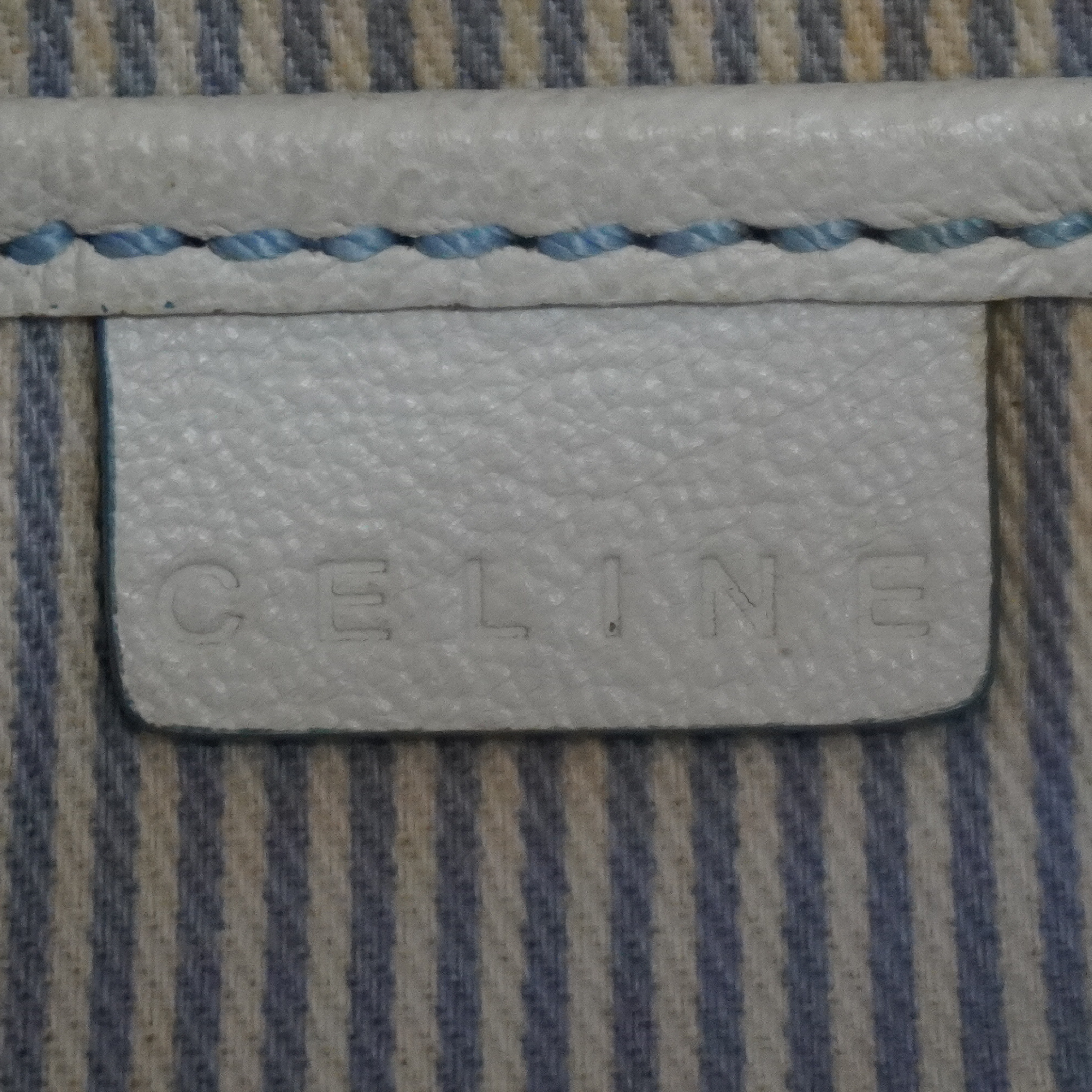 Vintage C Macadam Canvas Leather Trim Accessory Bag Pouch — view 8