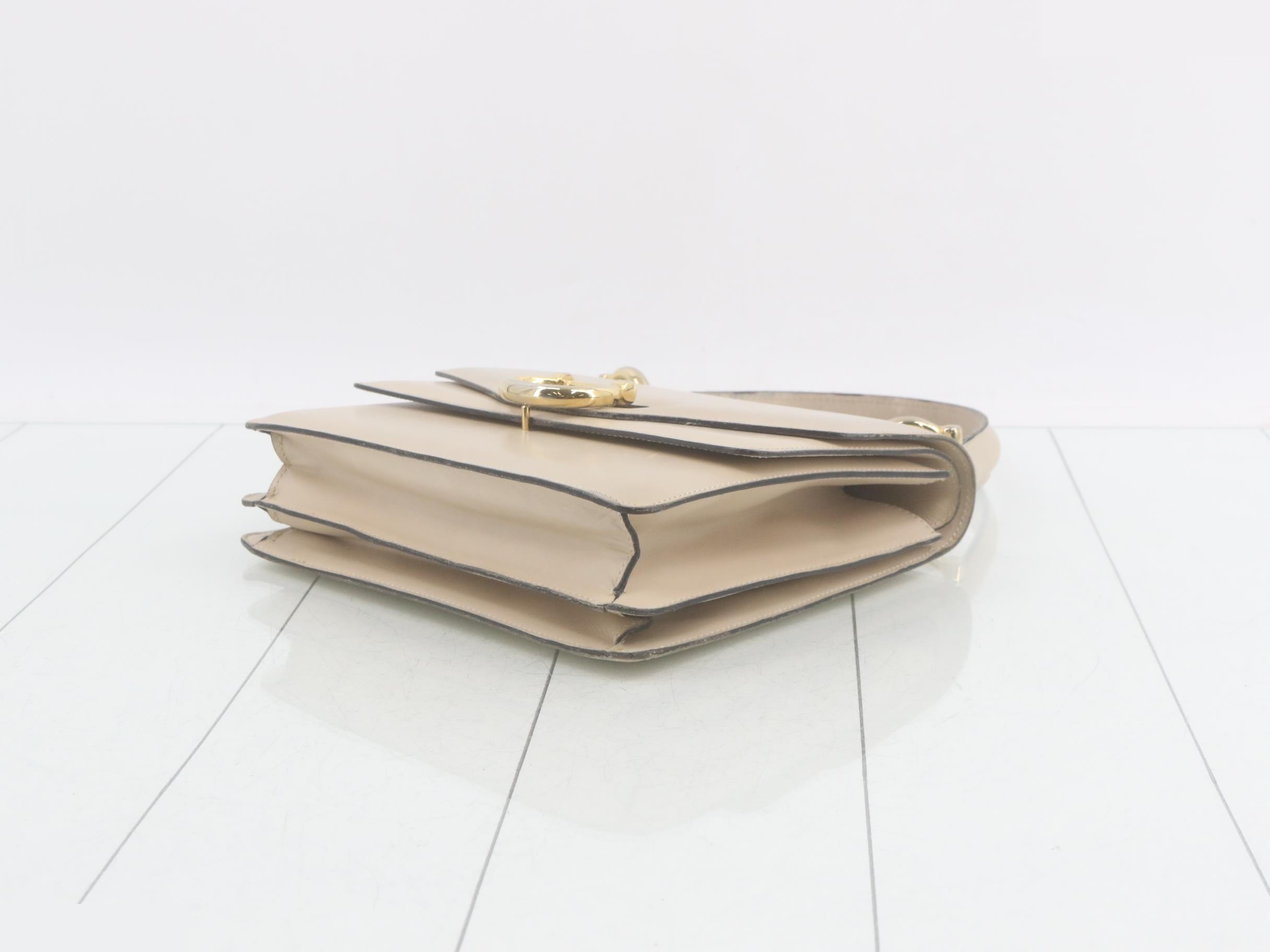 Double flap leather handbag — view 6