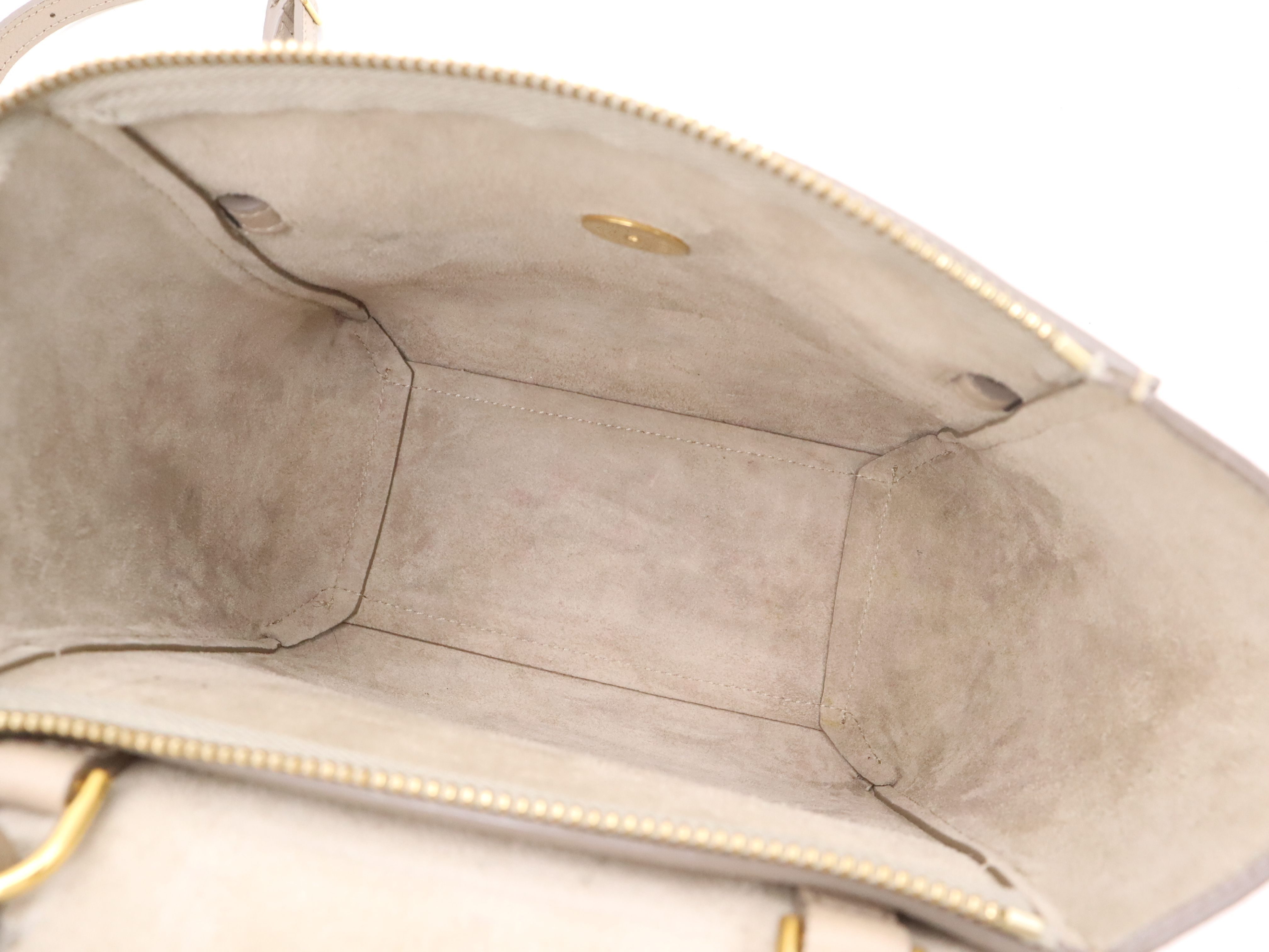 Leather Nano Belt Bag 2-Way Handbag Beige with Shoulder Strap (Shoulder Bag) — view 11