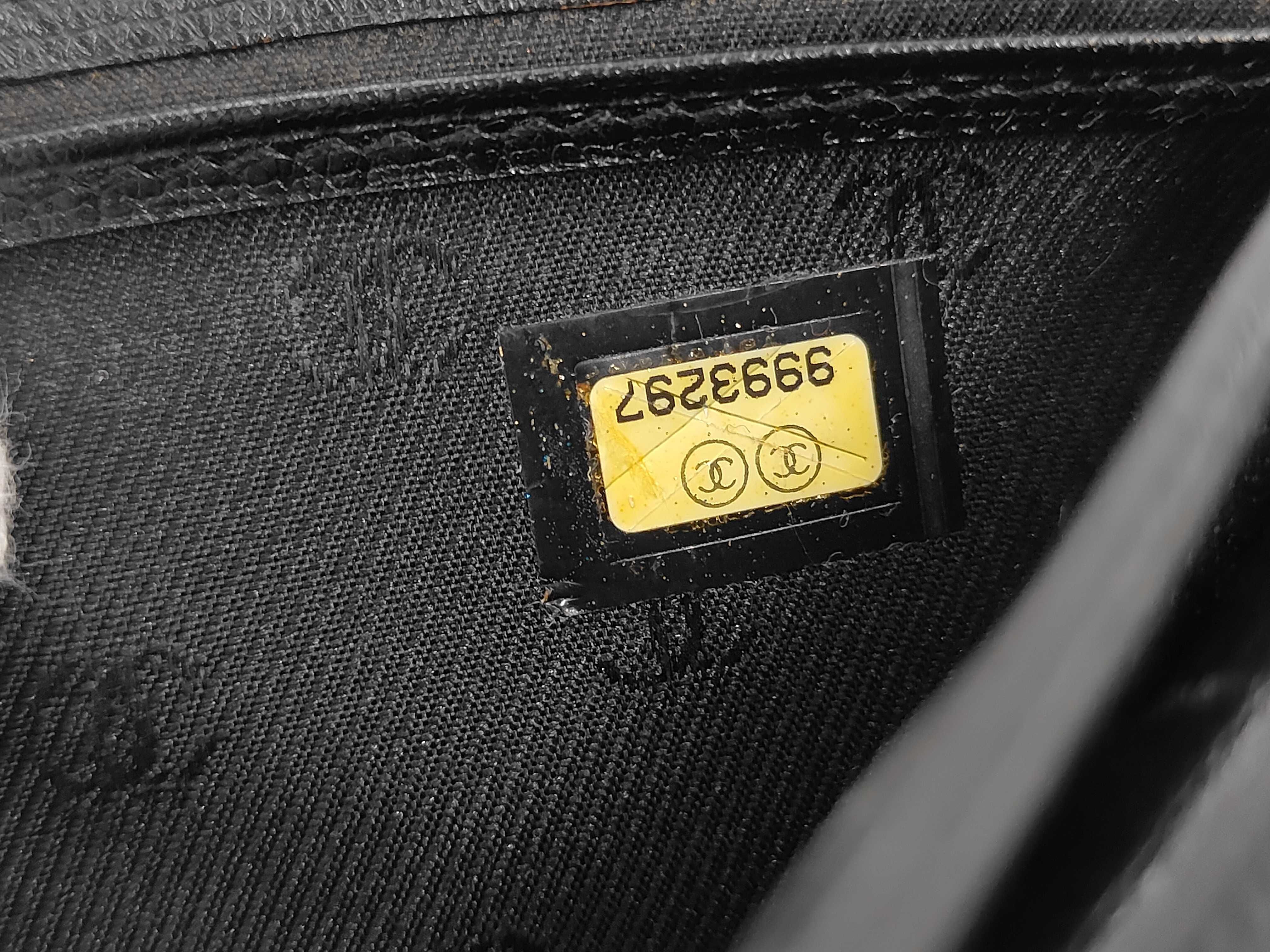 Coco Button Coco Mark Bi-fold Wallet Black with Box, Authenticity Card & Seal — view 11