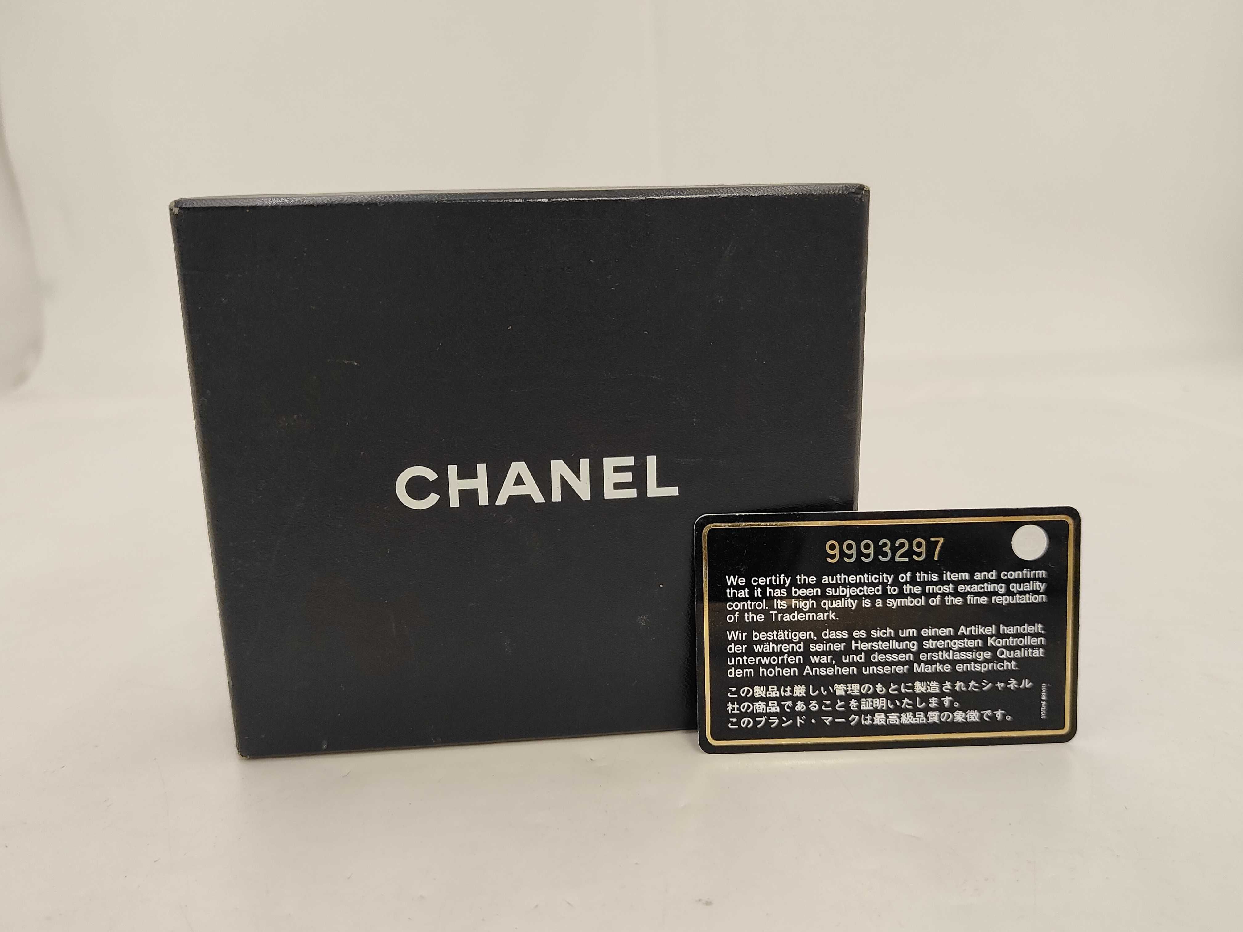 Coco Button Coco Mark Bi-fold Wallet Black with Box, Authenticity Card & Seal — view 13