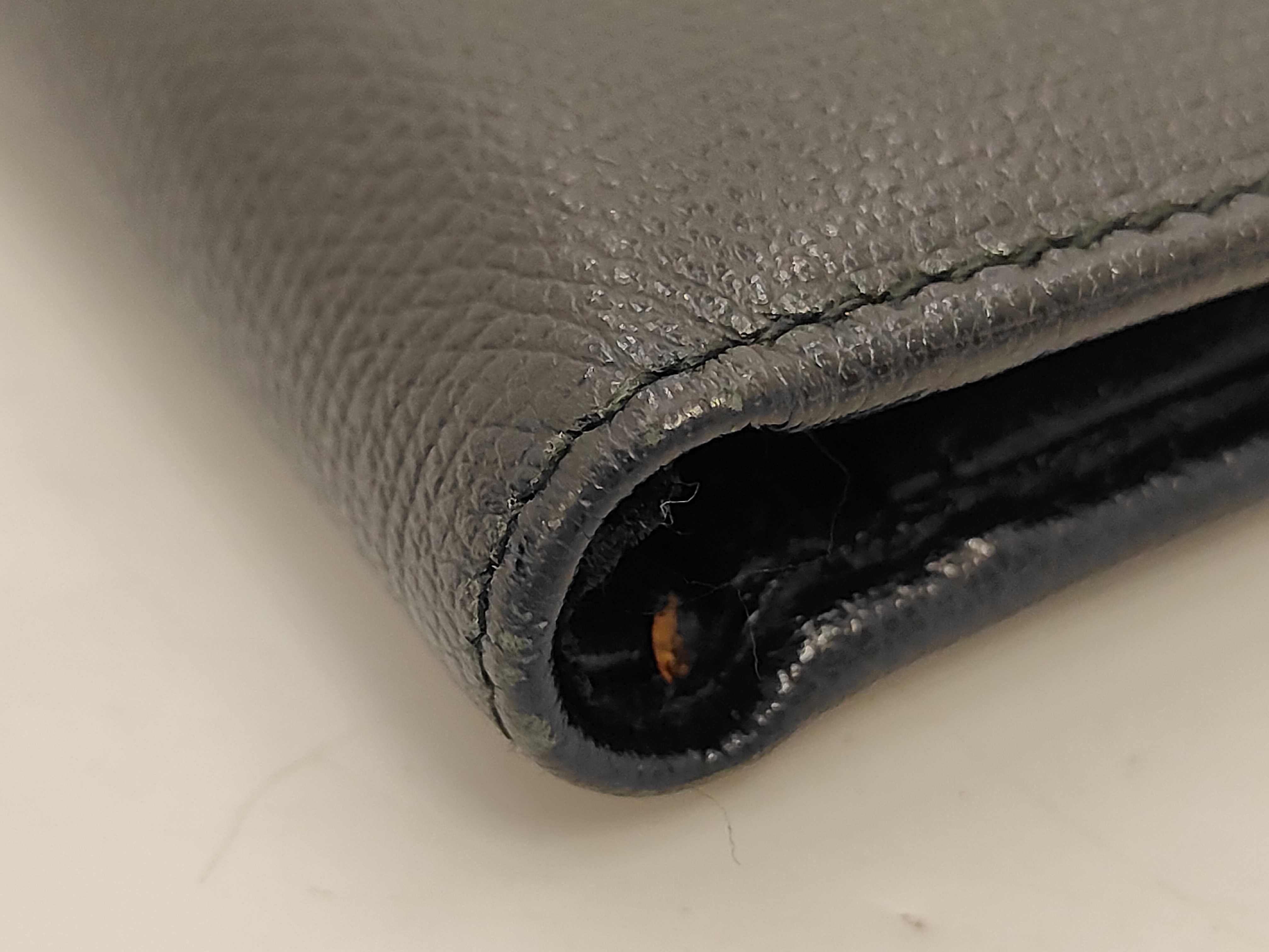 Coco Button Coco Mark Bi-fold Wallet Black with Box, Authenticity Card & Seal — view 4
