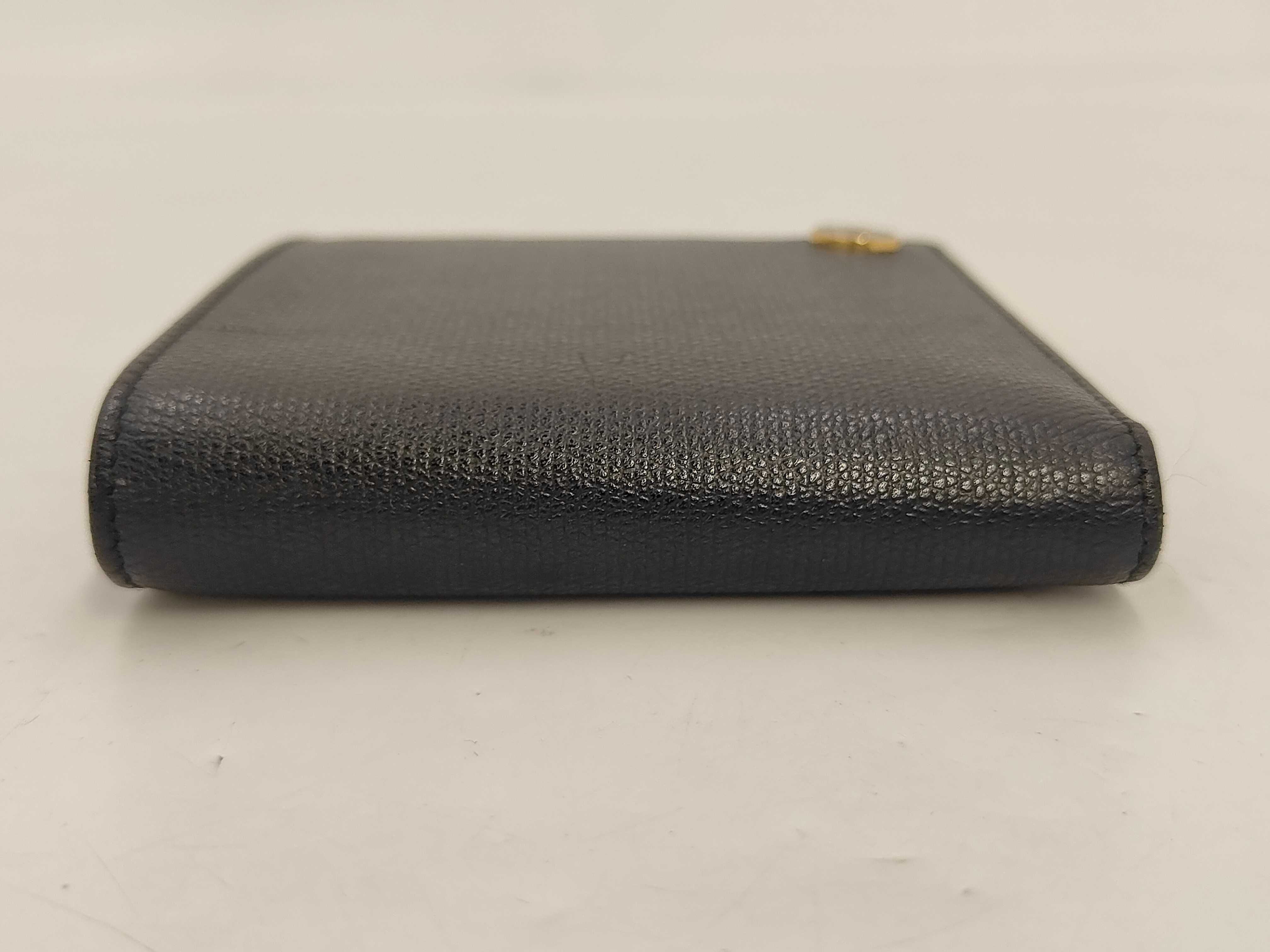Coco Button Coco Mark Bi-fold Wallet Black with Box, Authenticity Card & Seal — view 5