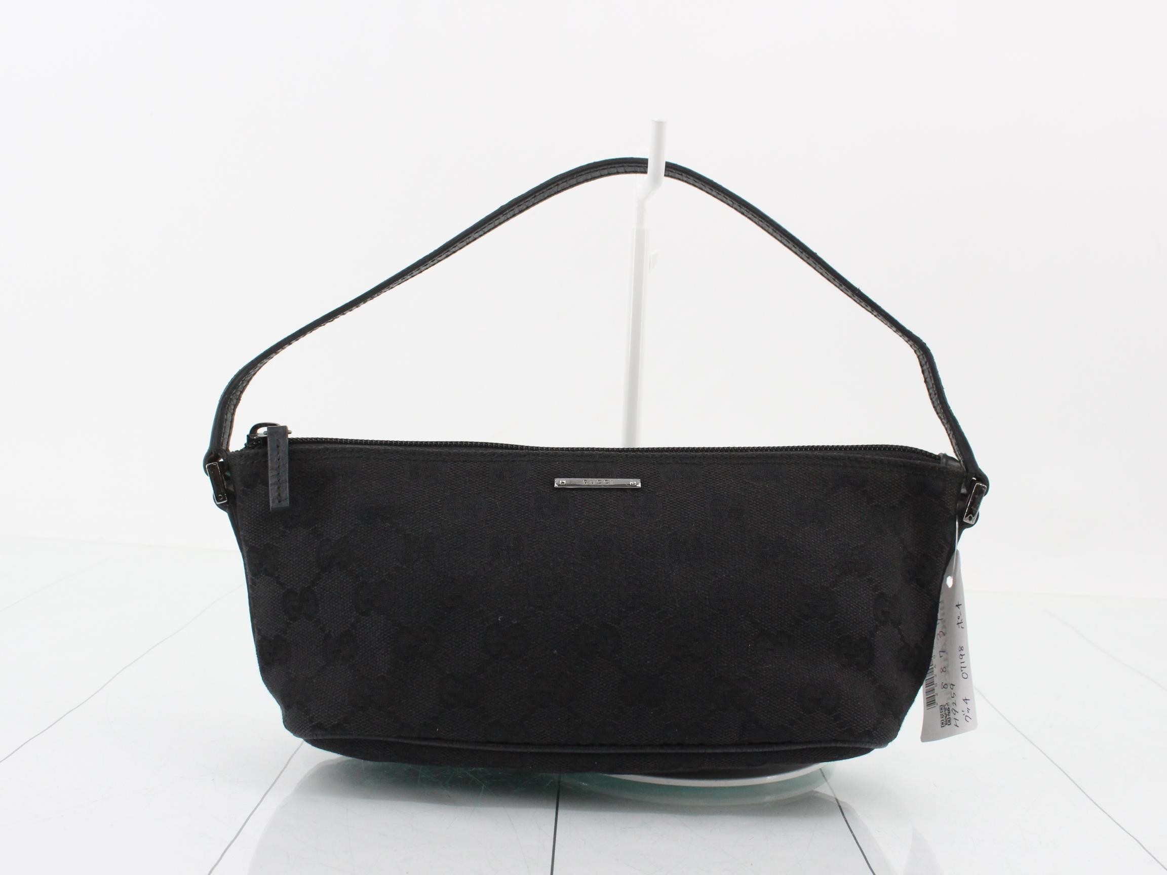 07198 GG Canvas Pouch Black
