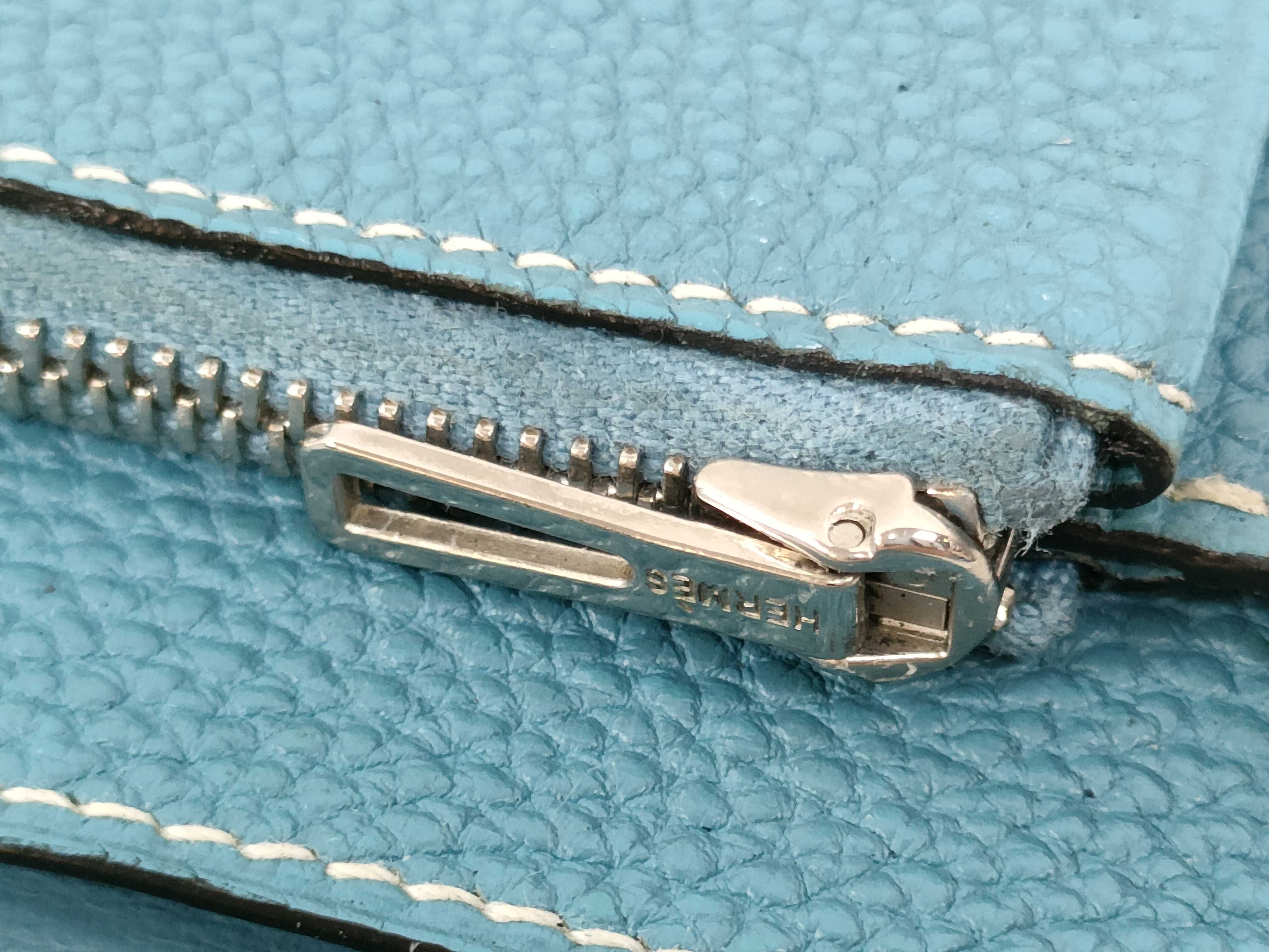 Dogon Compact Wallet, Blue, Stamped J — view 12